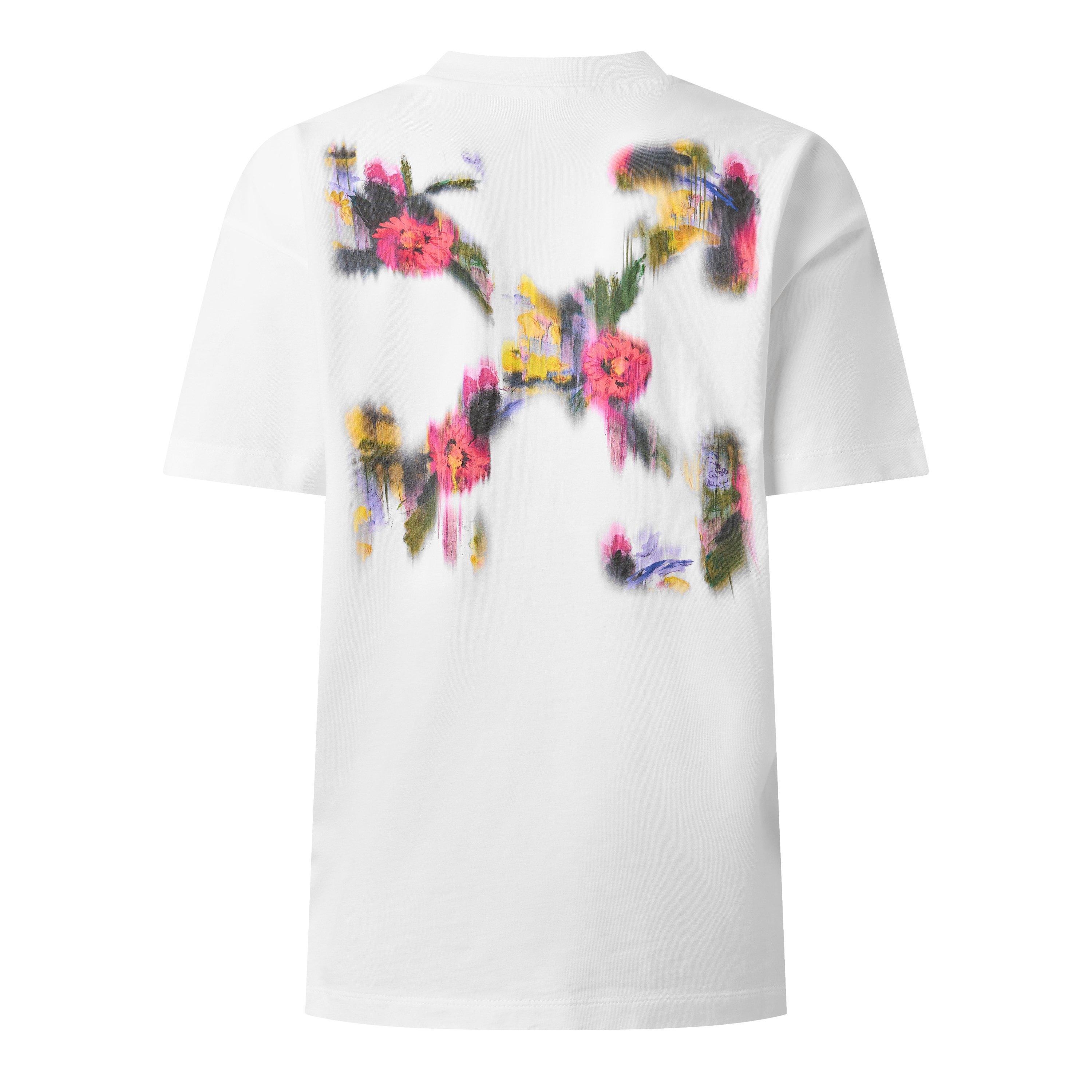 Rose - Off White - Off Chine Flwr Tee Ld63 - 2