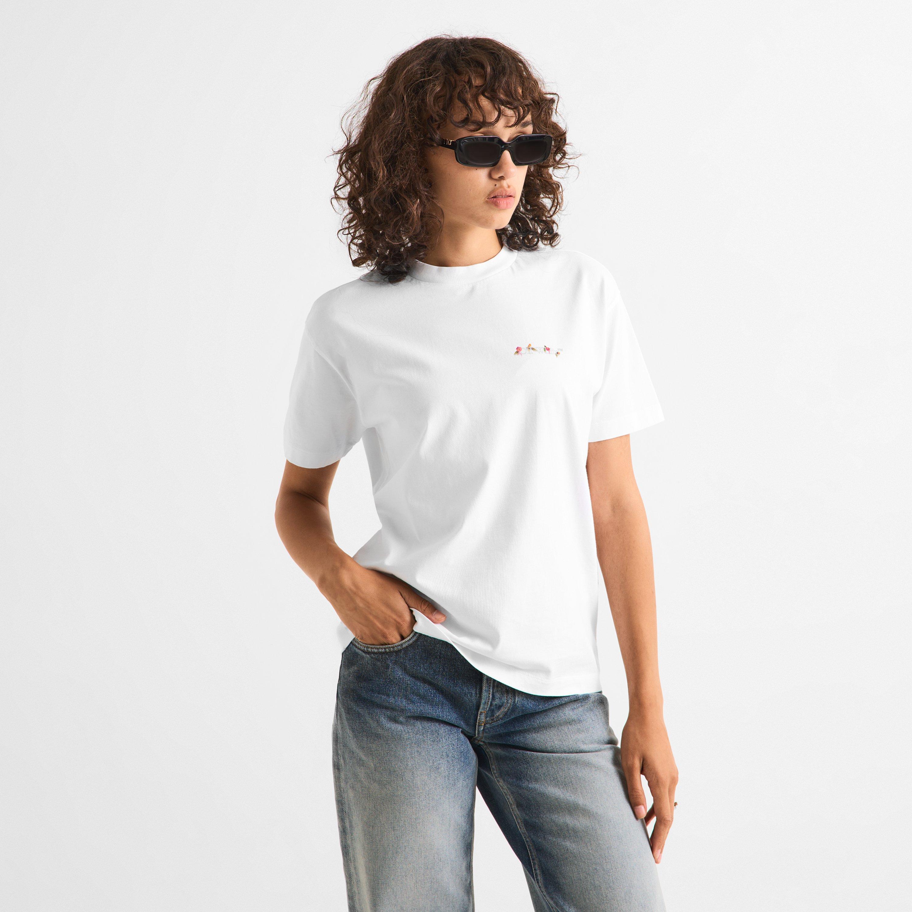 Rose - Off White - Off Chine Flwr Tee Ld63 - 3