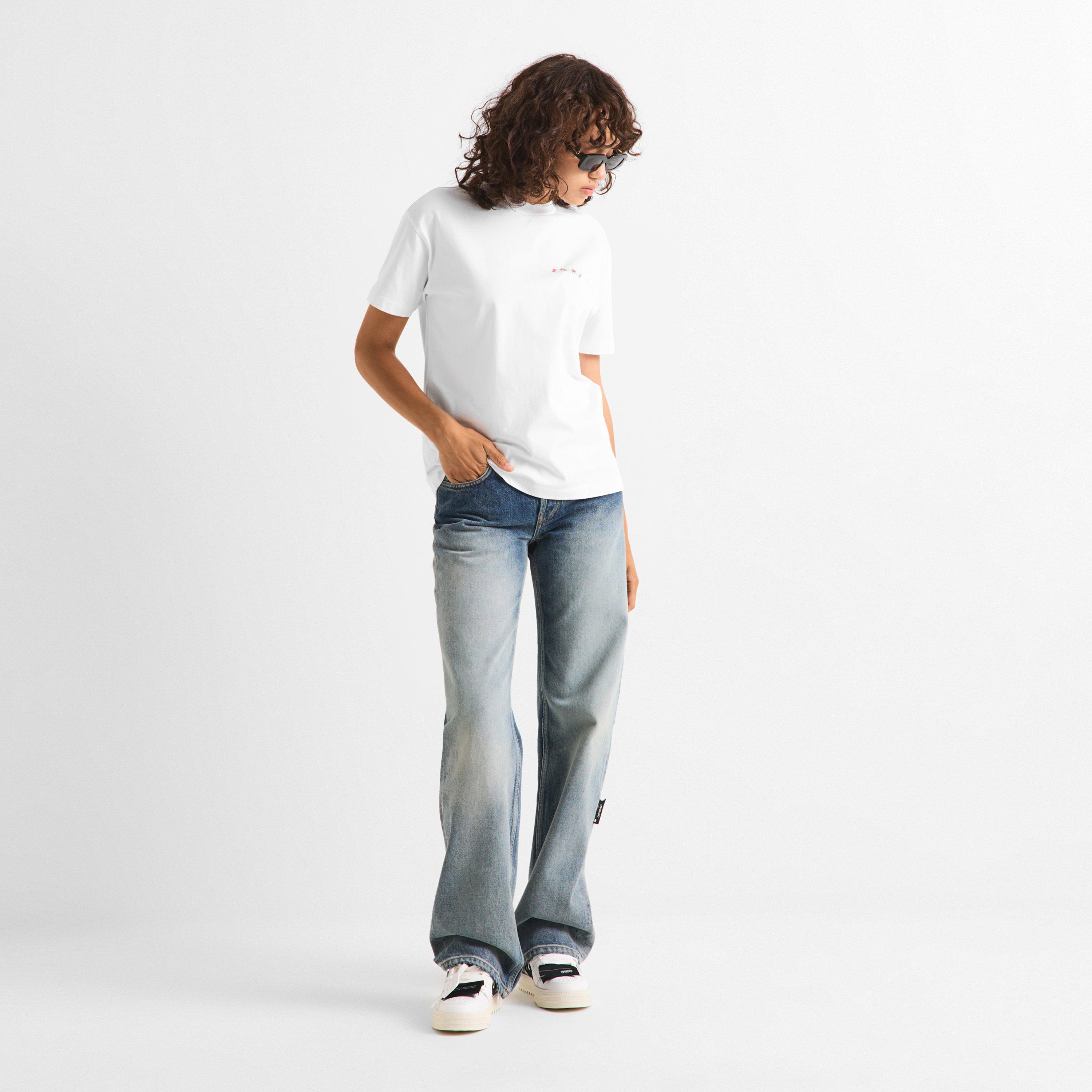 Rose - Off White - Off Chine Flwr Tee Ld63 - 6