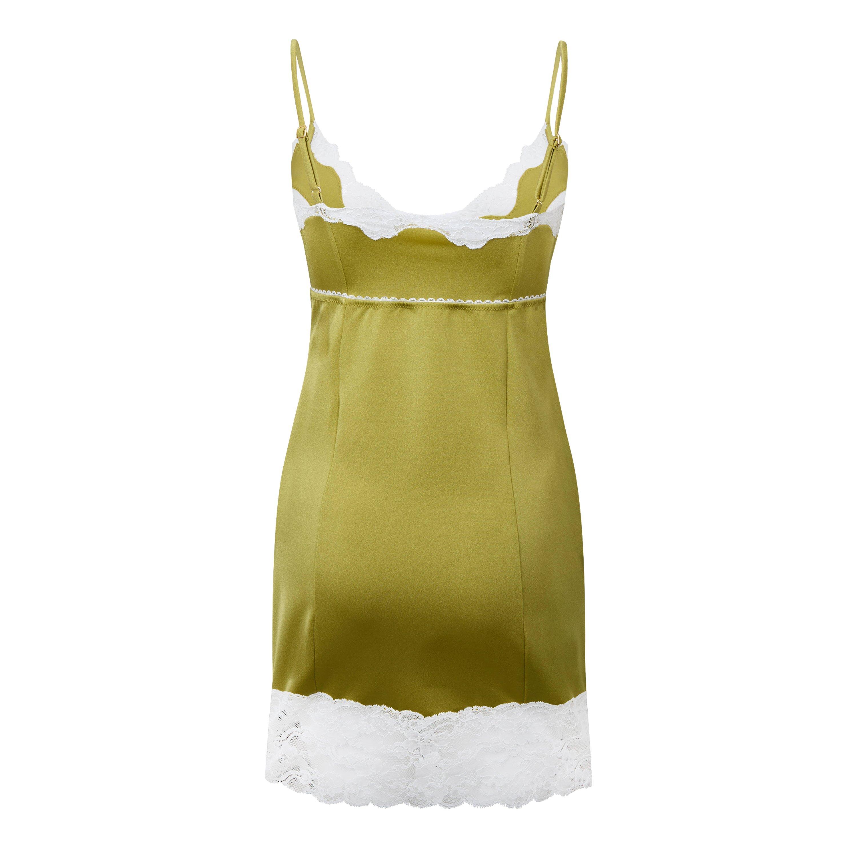 Vegetal Yellow - Chloe - Women's Mini Dress - 2