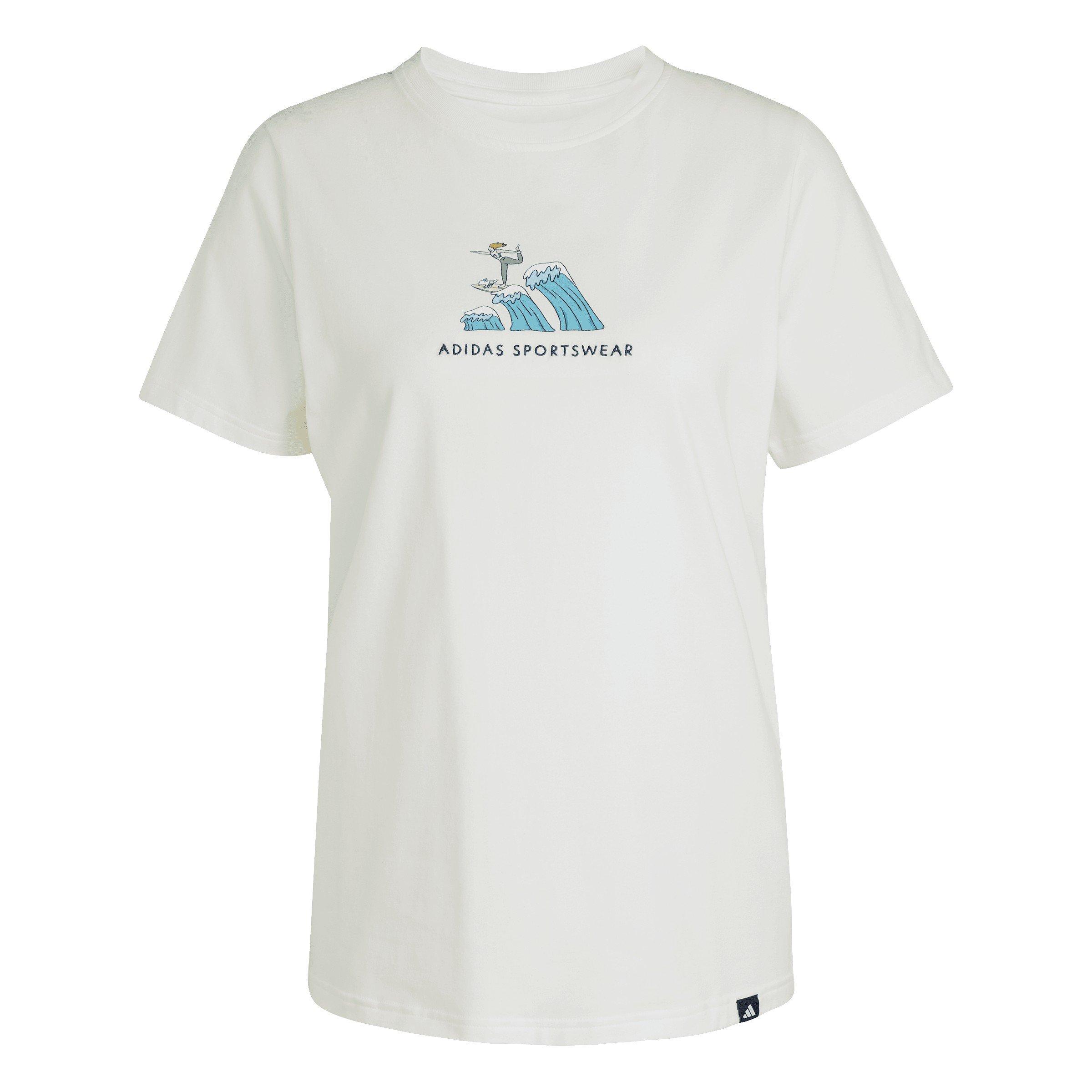 Off White - adidas - Women's Doodle Surf T-Shirt - 1