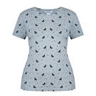 Marl gris AOP - Miso - Printed Boyfriend T Sun shirt - 1