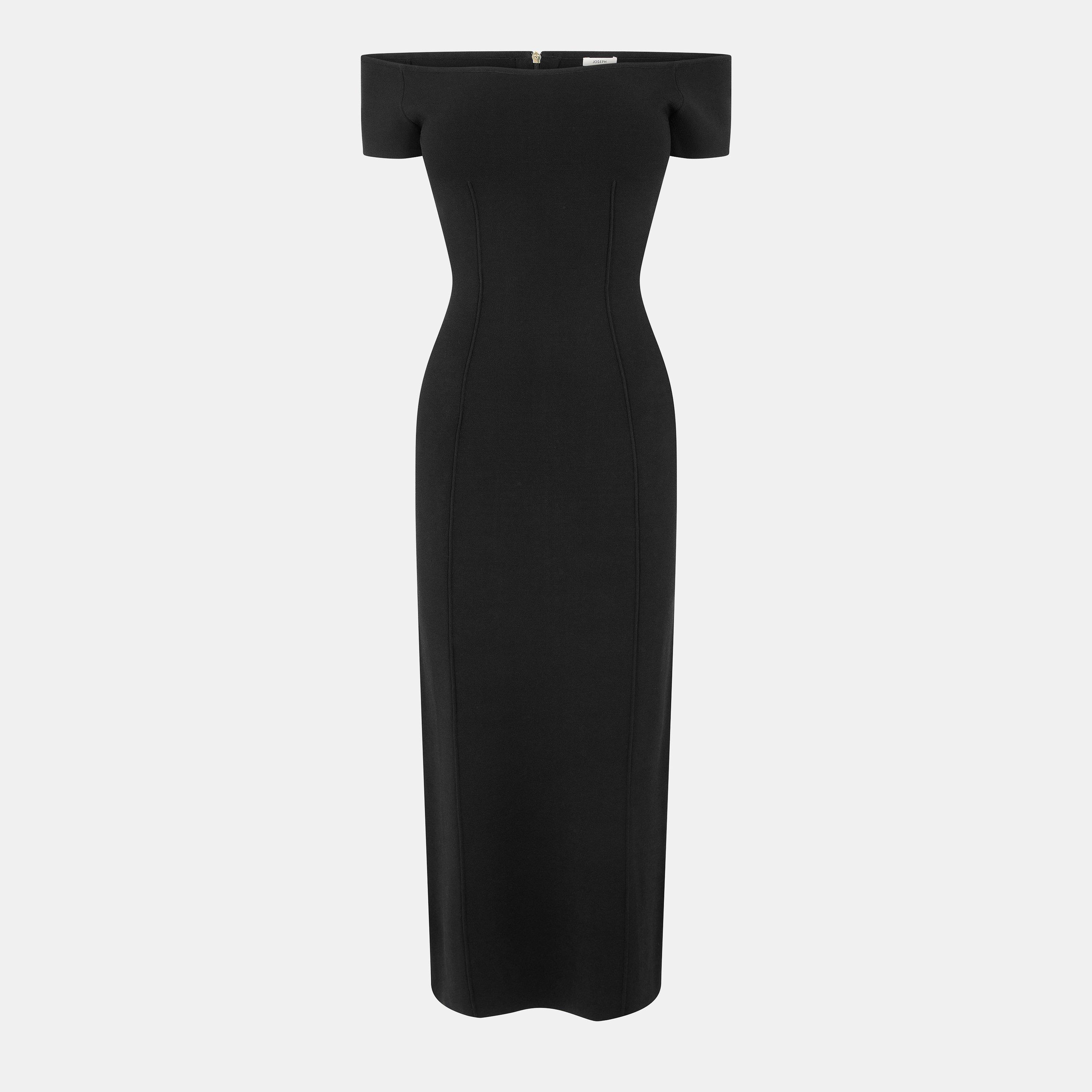 Black - Joseph - Women's Foin Bodycon Dress - 1