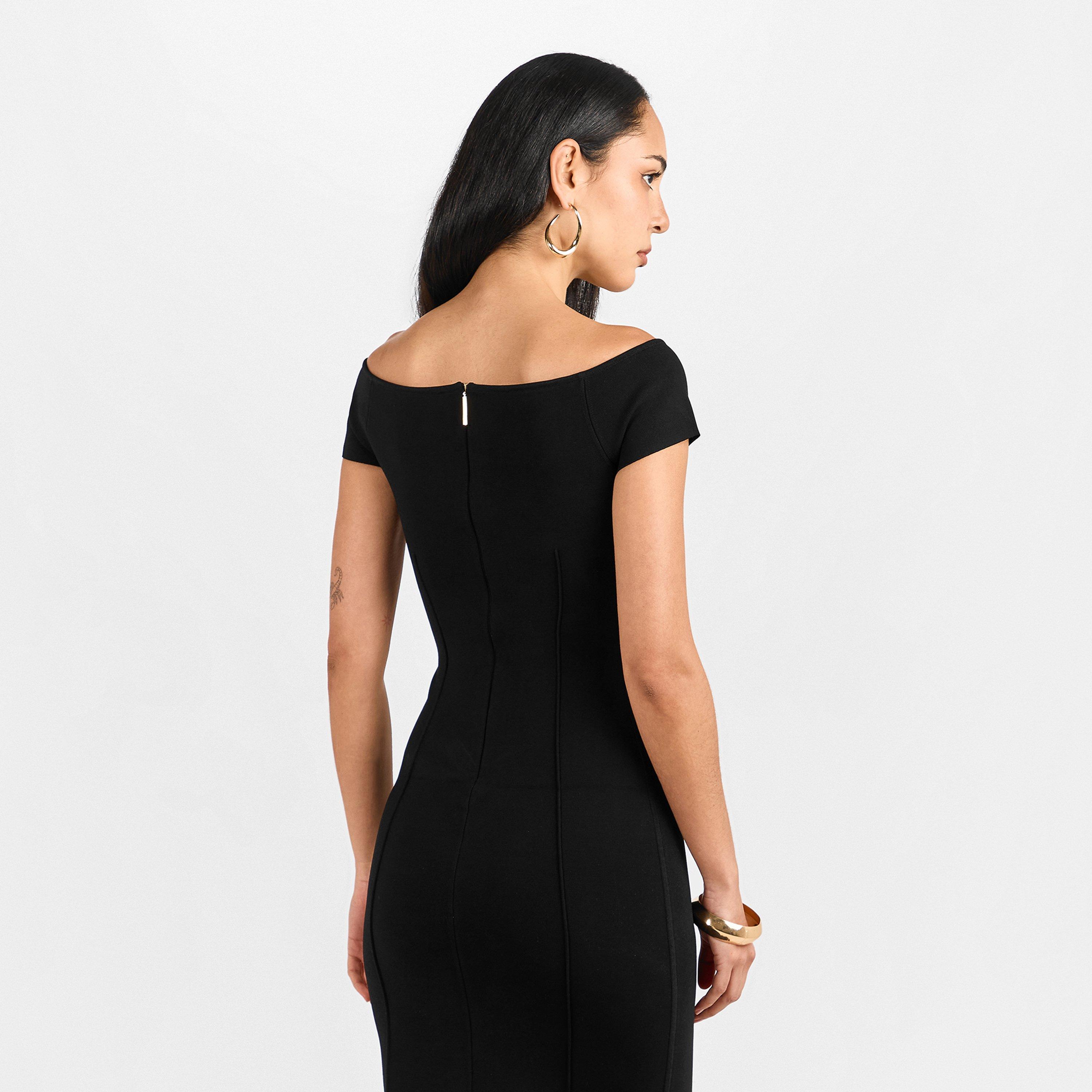 Black - Joseph - Women's Foin Bodycon Dress - 4