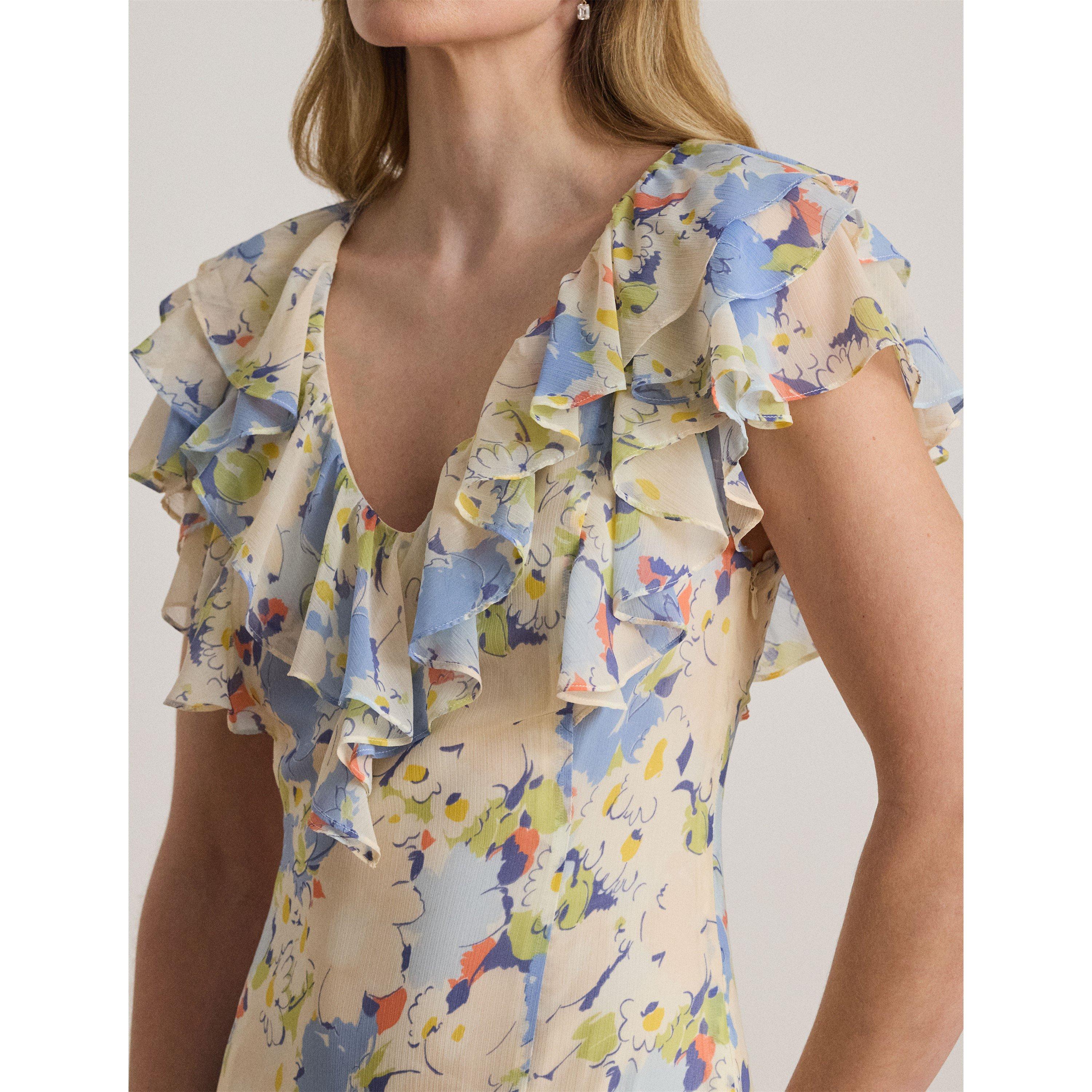 BLUE MULTI - Lauren by Ralph Lauren - Women's Ball Gown - 4