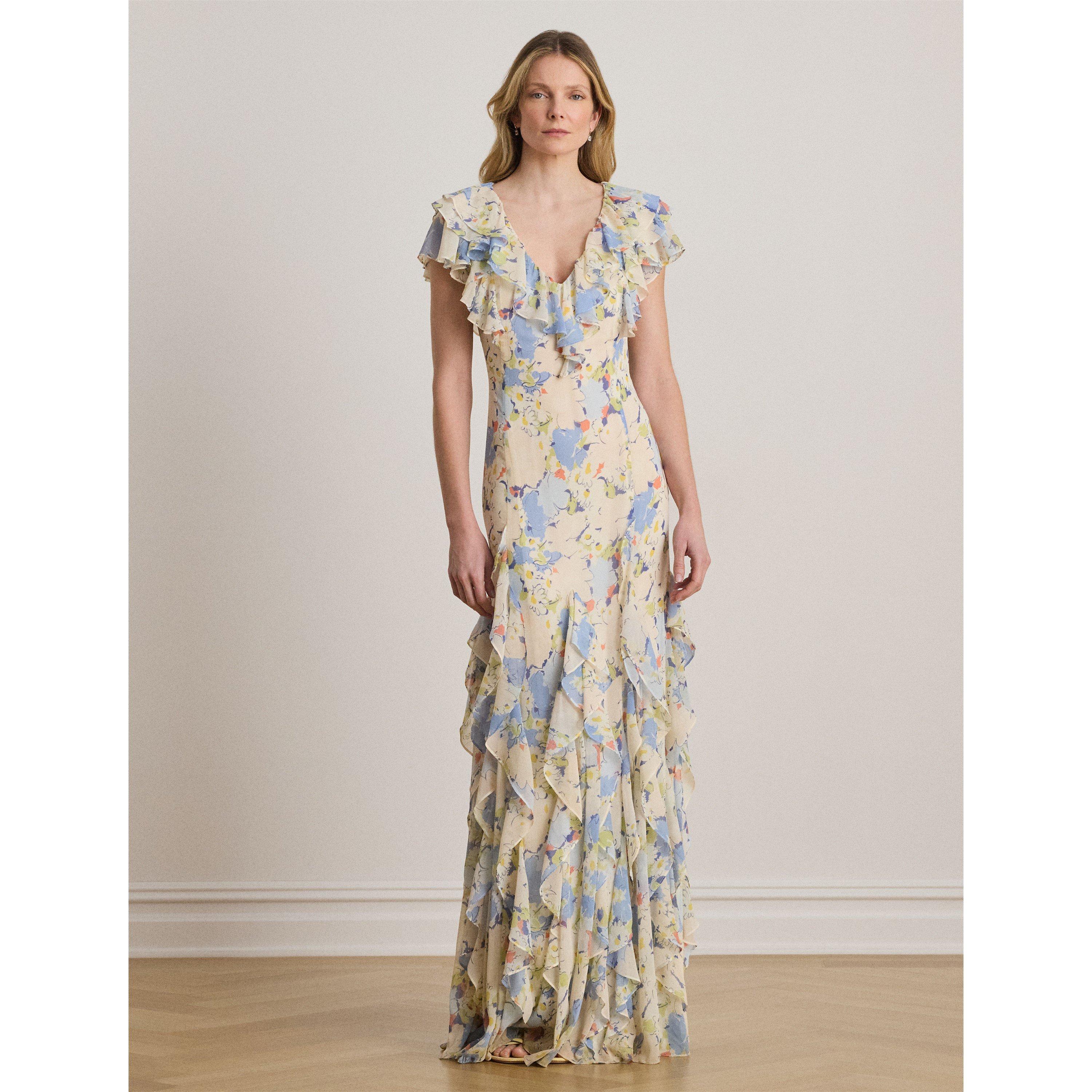 BLUE MULTI - Lauren by Ralph Lauren - Women's Ball Gown - 5