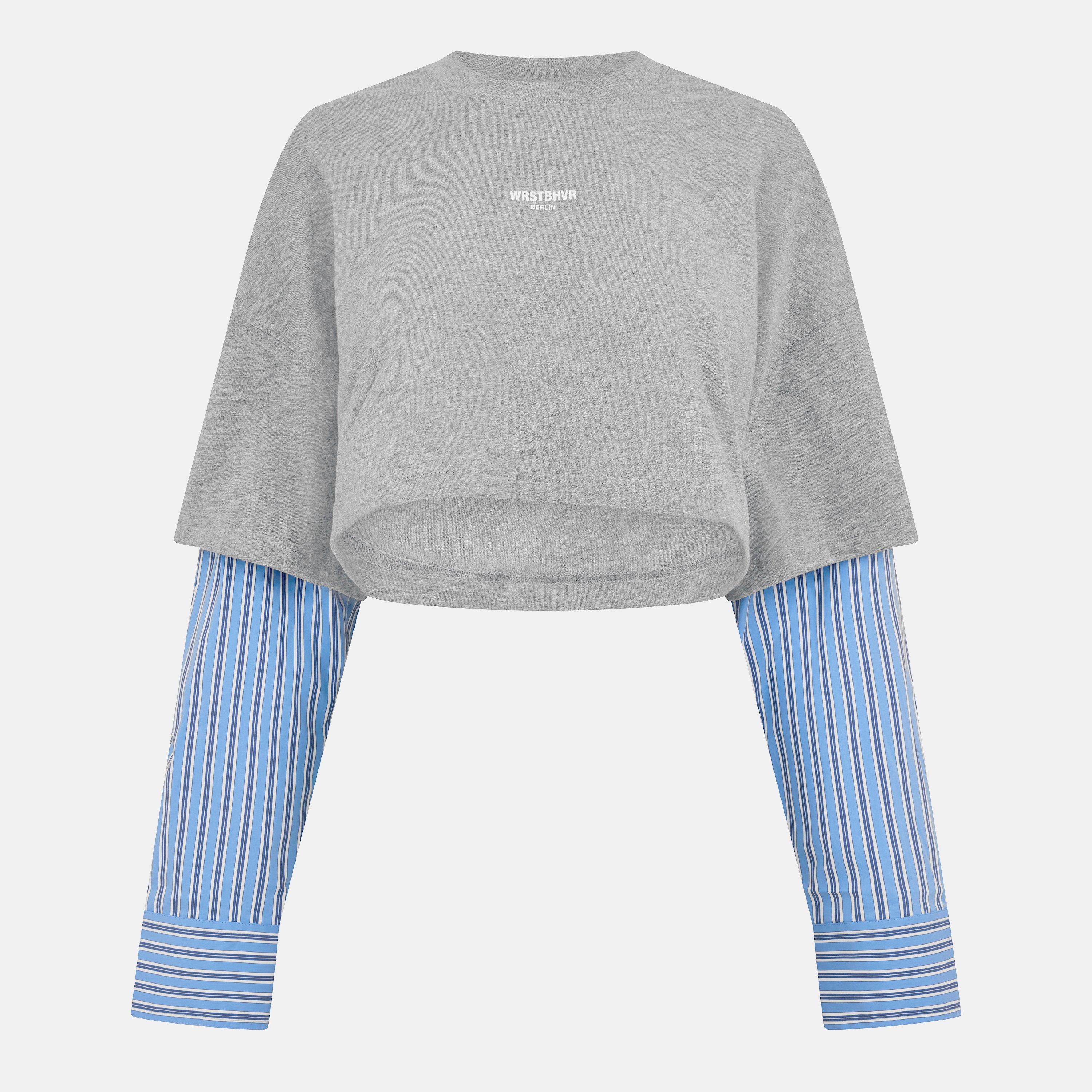 WRSTBHVR Women's Worst B Teela Long Sleeve Cropped Crop Top