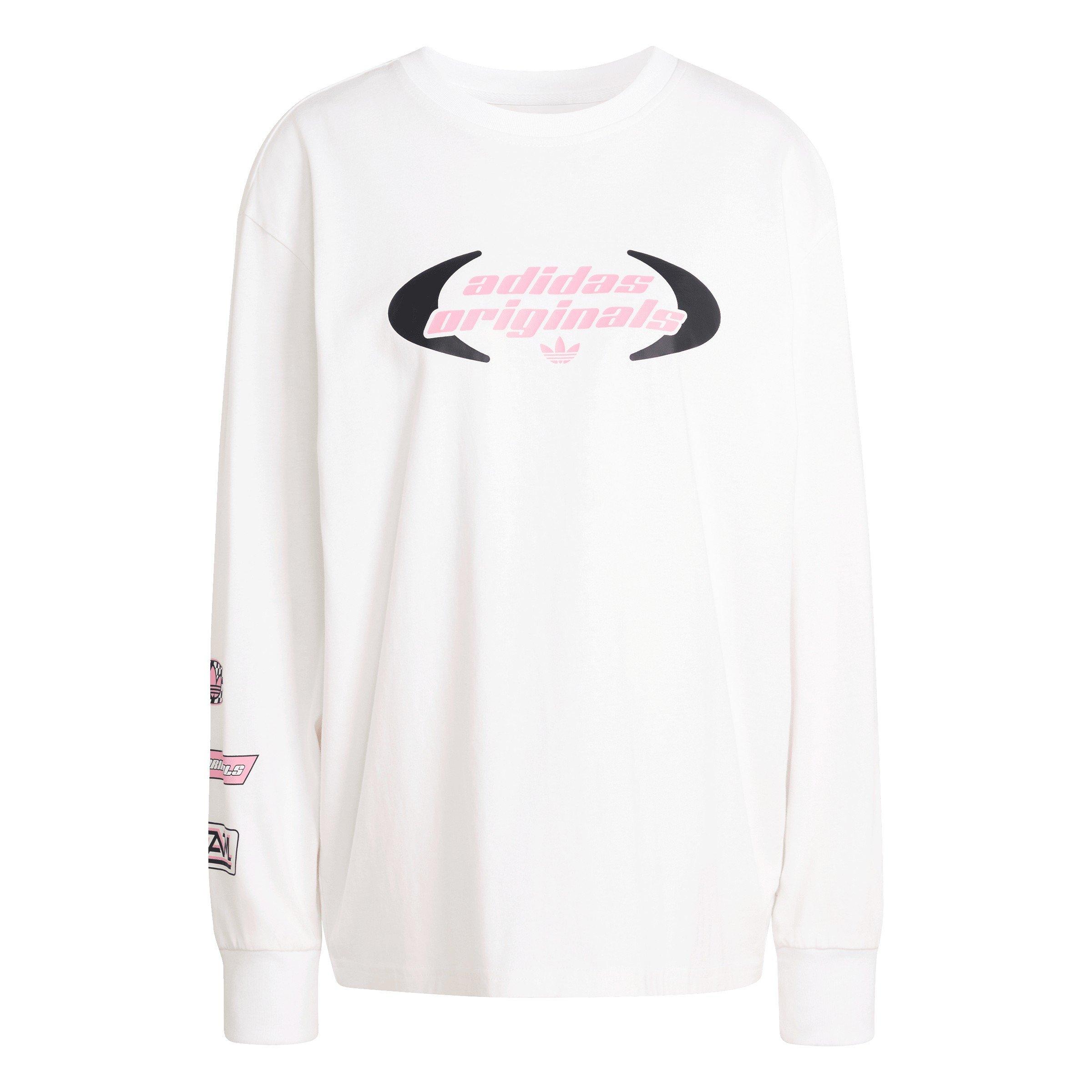 White - adidas Originals - Women's Long Sleeve T-Shirt - 1