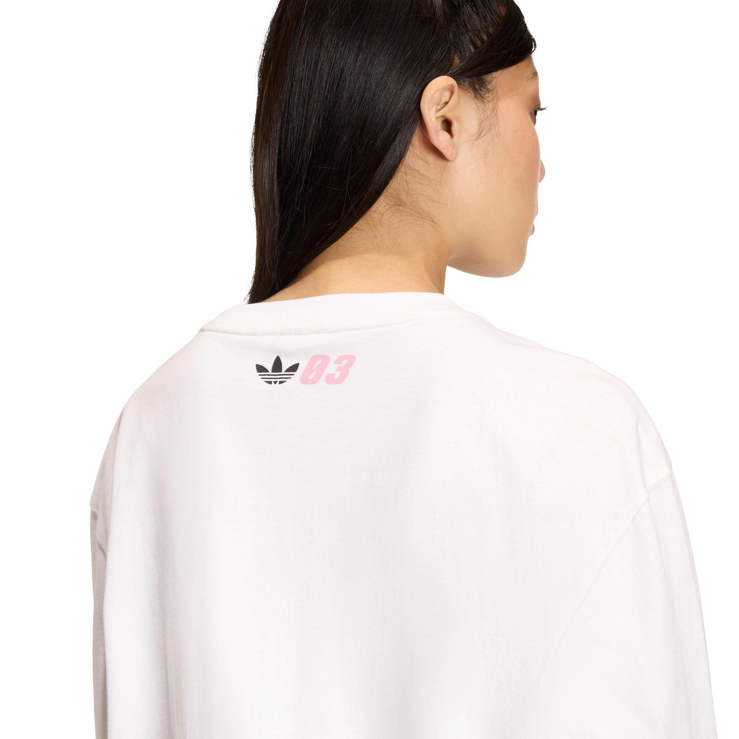 White - adidas Originals - Women's Long Sleeve T-Shirt - 5