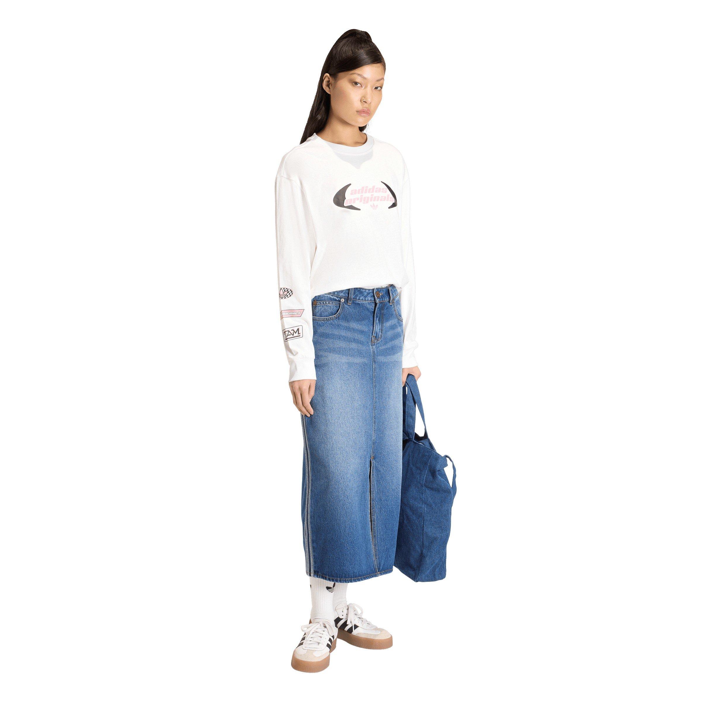 White - adidas Originals - Women's Long Sleeve T-Shirt - 6