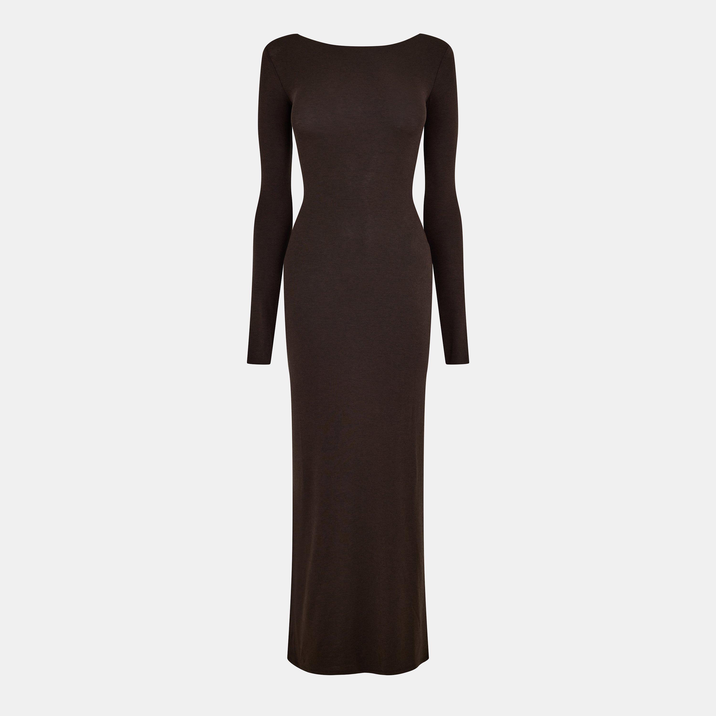 Chocolate - WRSTBHVR - Women's Long Maxi Dress - 1