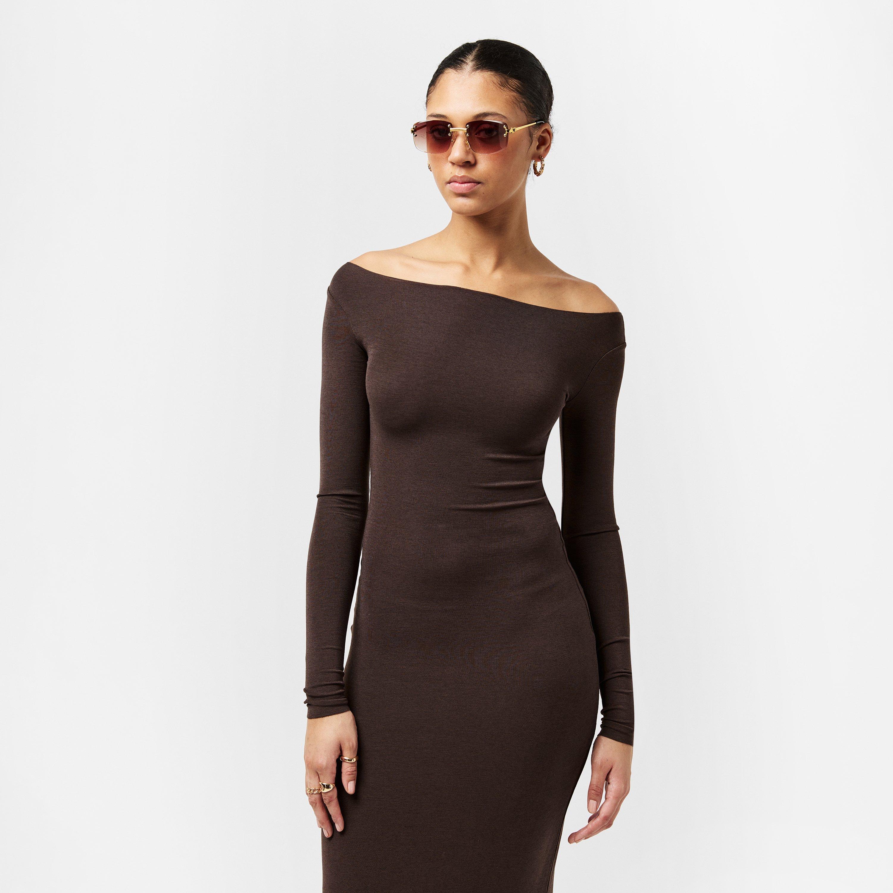 Chocolate - WRSTBHVR - Women's Long Maxi Dress - 3