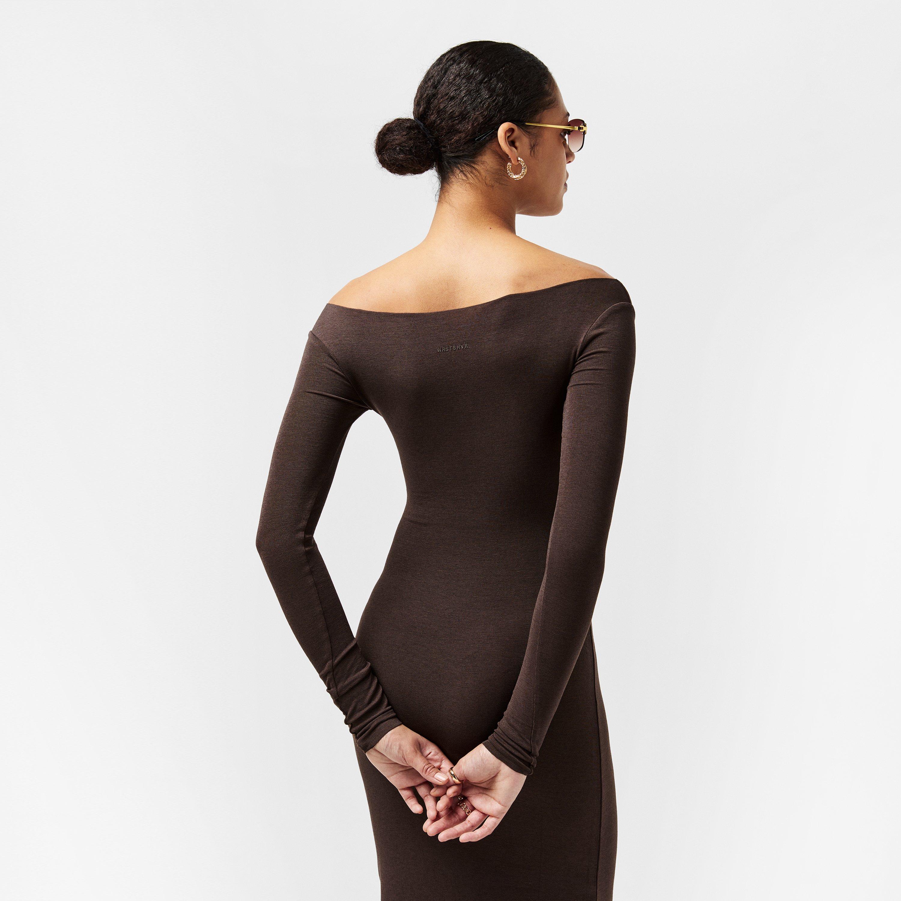 Chocolate - WRSTBHVR - Women's Long Maxi Dress - 4