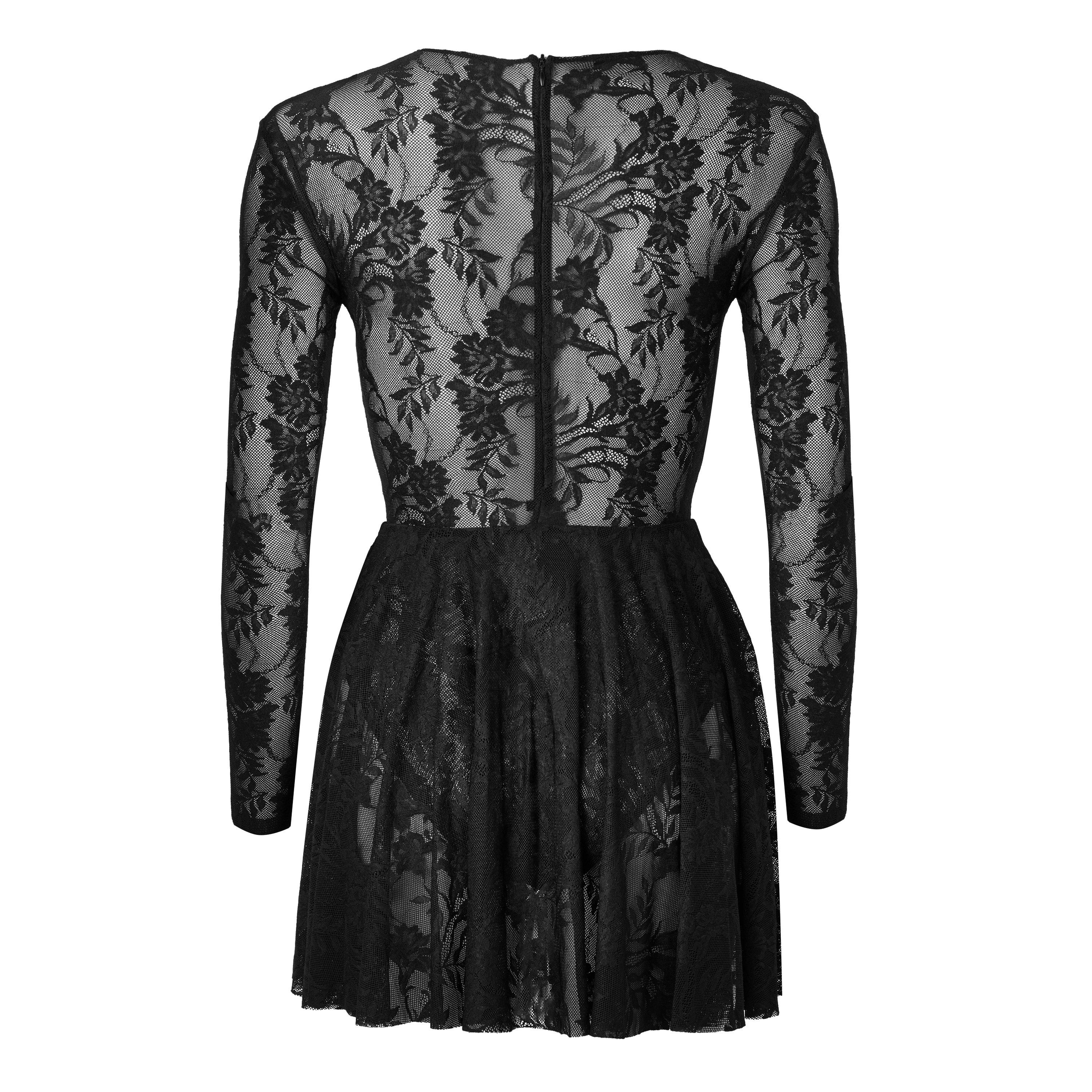 Black - Norma Kamali - NK Lace Mini Ld64 - 2