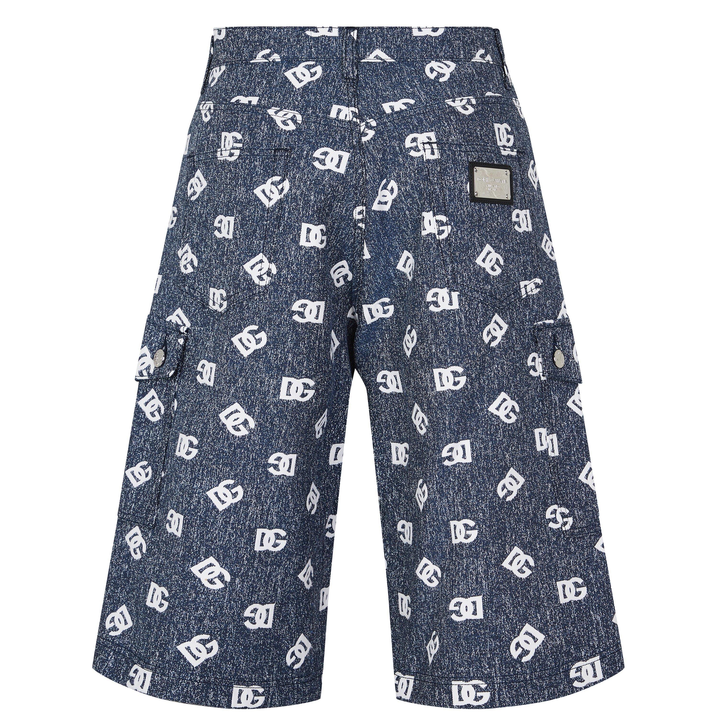 Jacq S8350 - Dolce and Gabbana - Logo Denim Shorts - 6