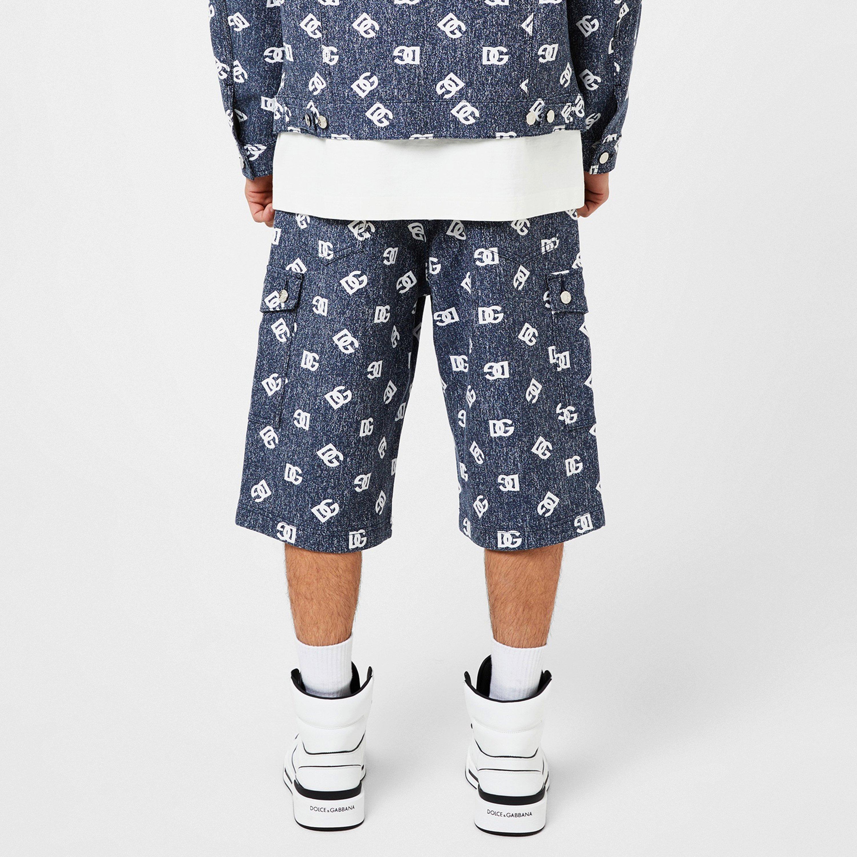 Jacq S8350 - Dolce and Gabbana - Logo Denim Shorts - 3