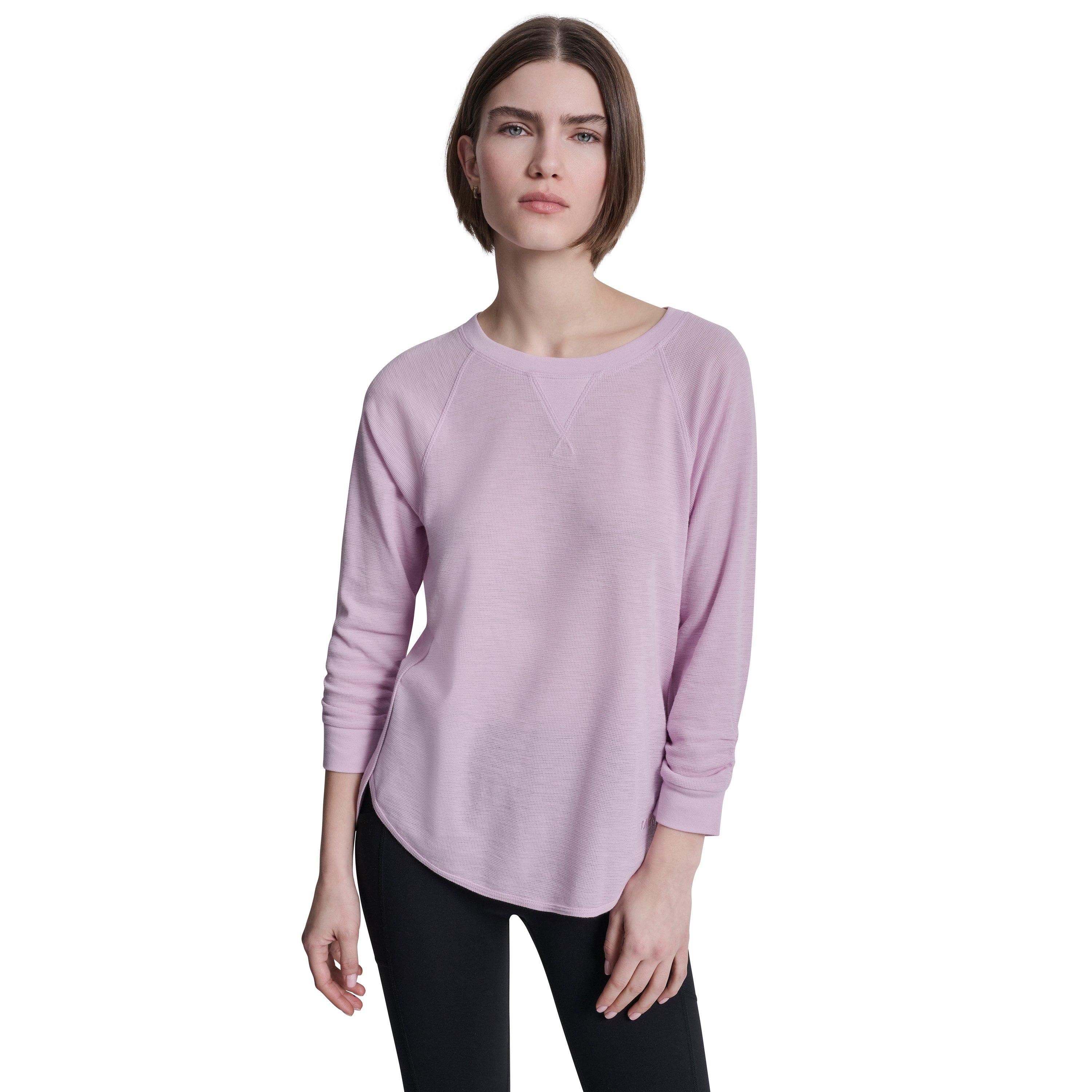 Dkny Women's Slim Fit T-Shirt - Pink Lavender - 10 (S)