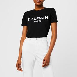 Balmain Paris Print T Shirt