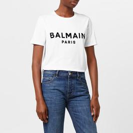 Balmain Paris Print T Shirt