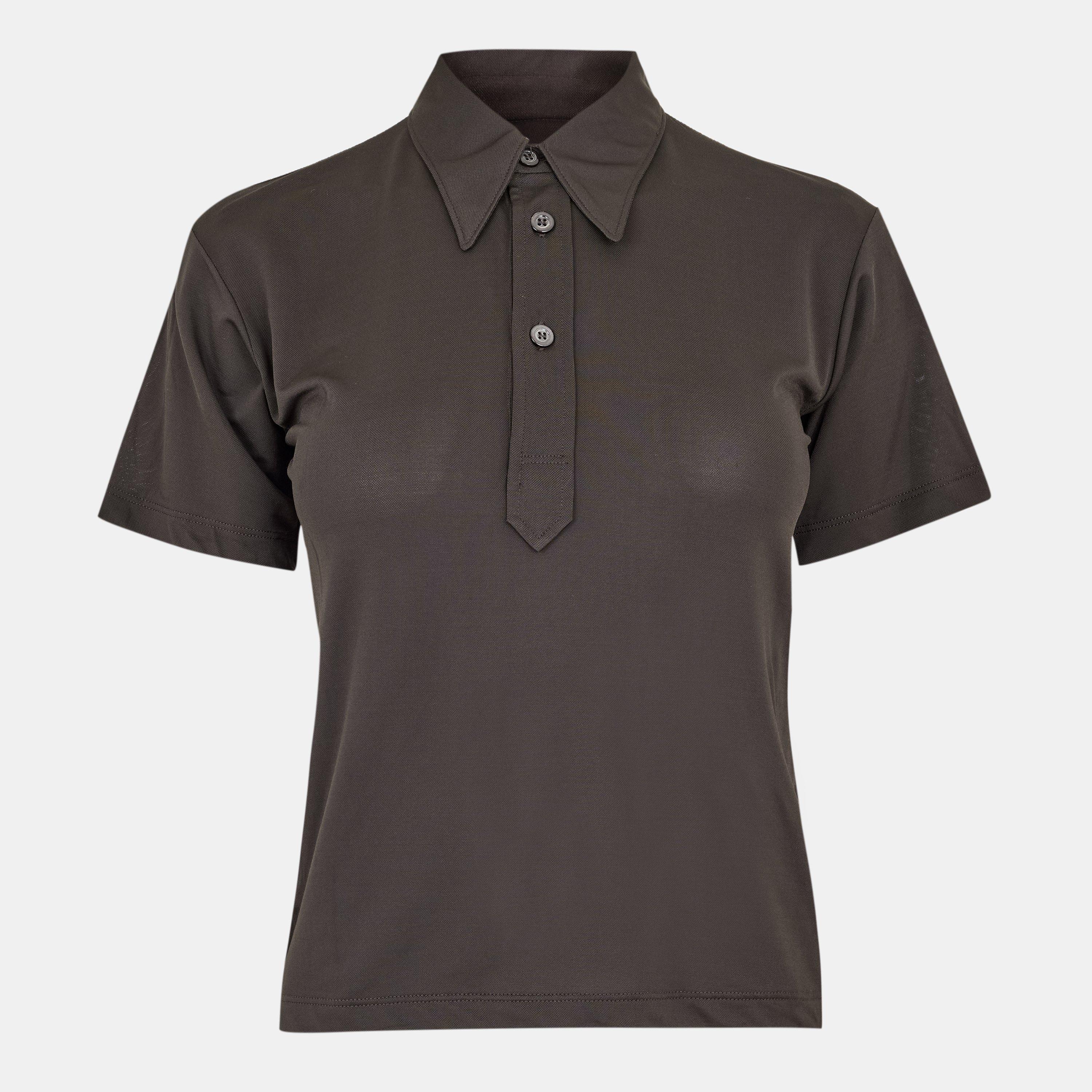 Umber - Maison Margiela - Women's Short Sleeve Plain Shirt - 1