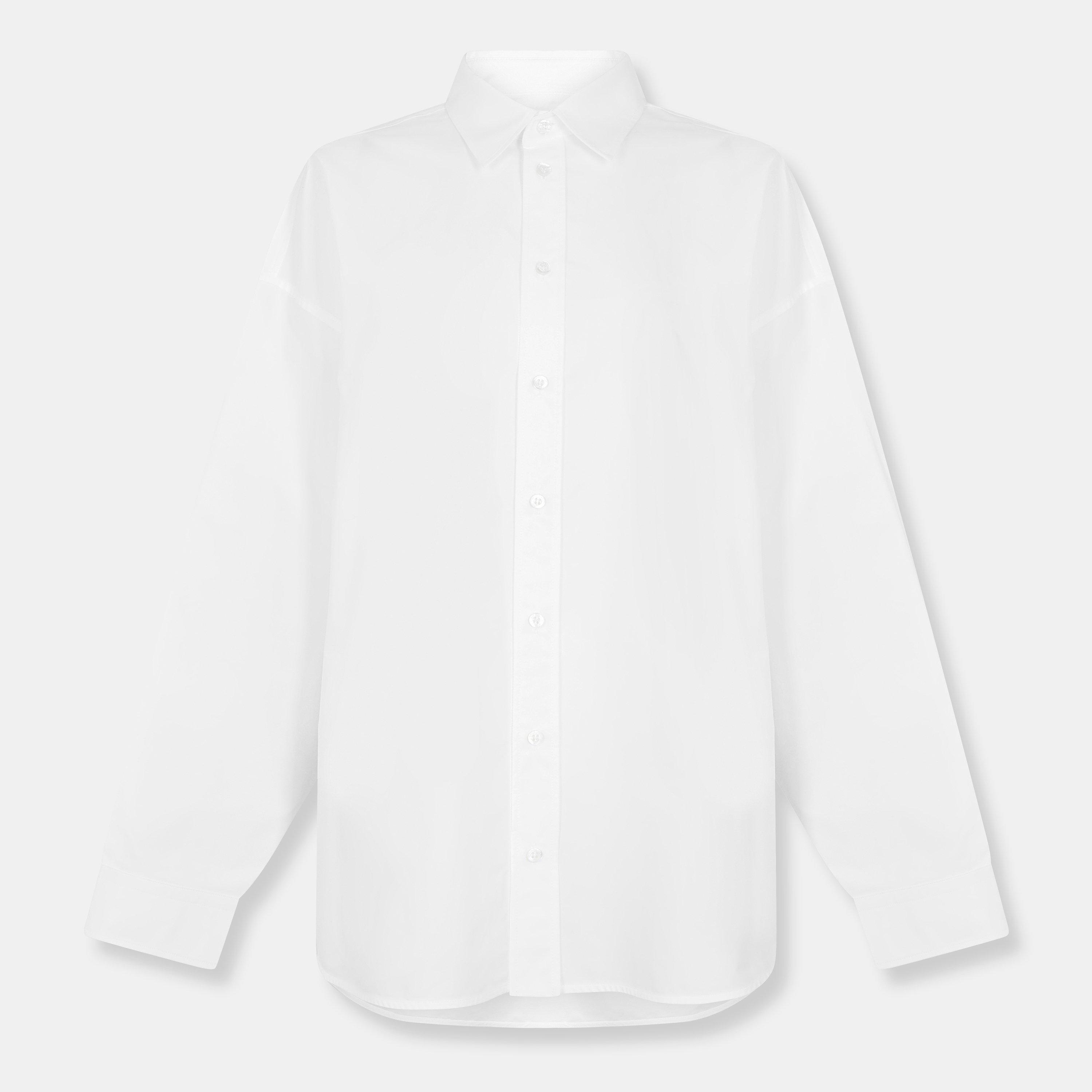 Balenciaga Women's Bal Lace Up T-Shirt - White - 8 (XS)