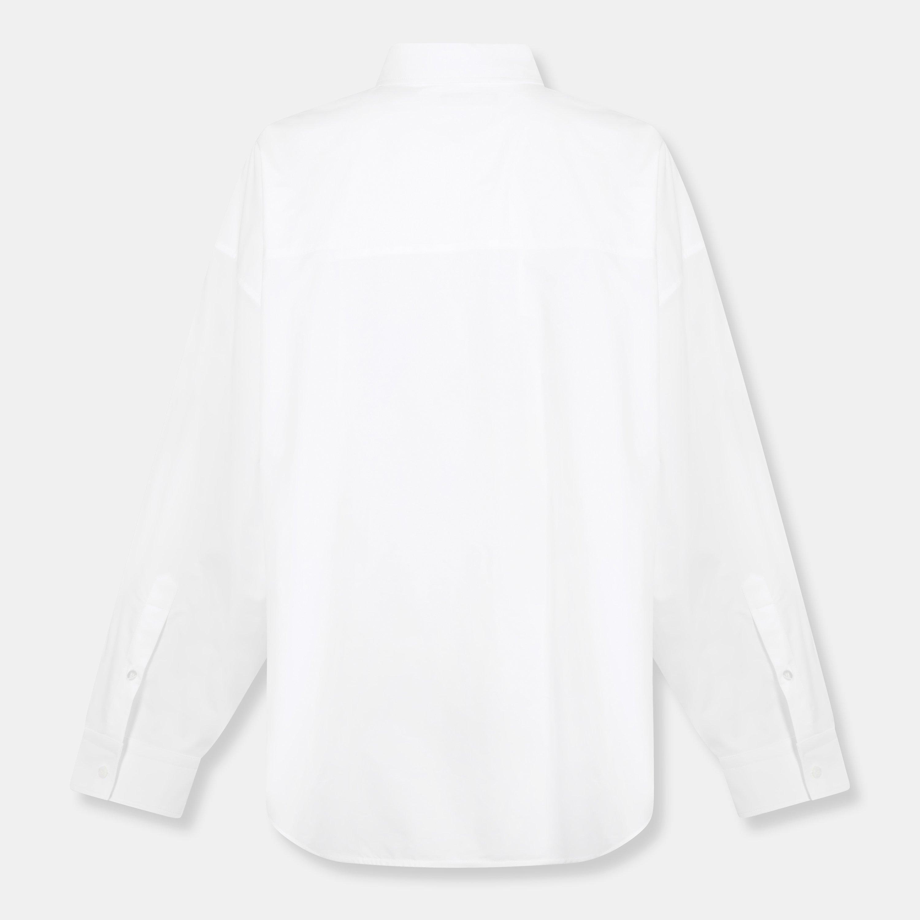 White - Balenciaga - Bal Lace Up Shirt Ld61 - 2