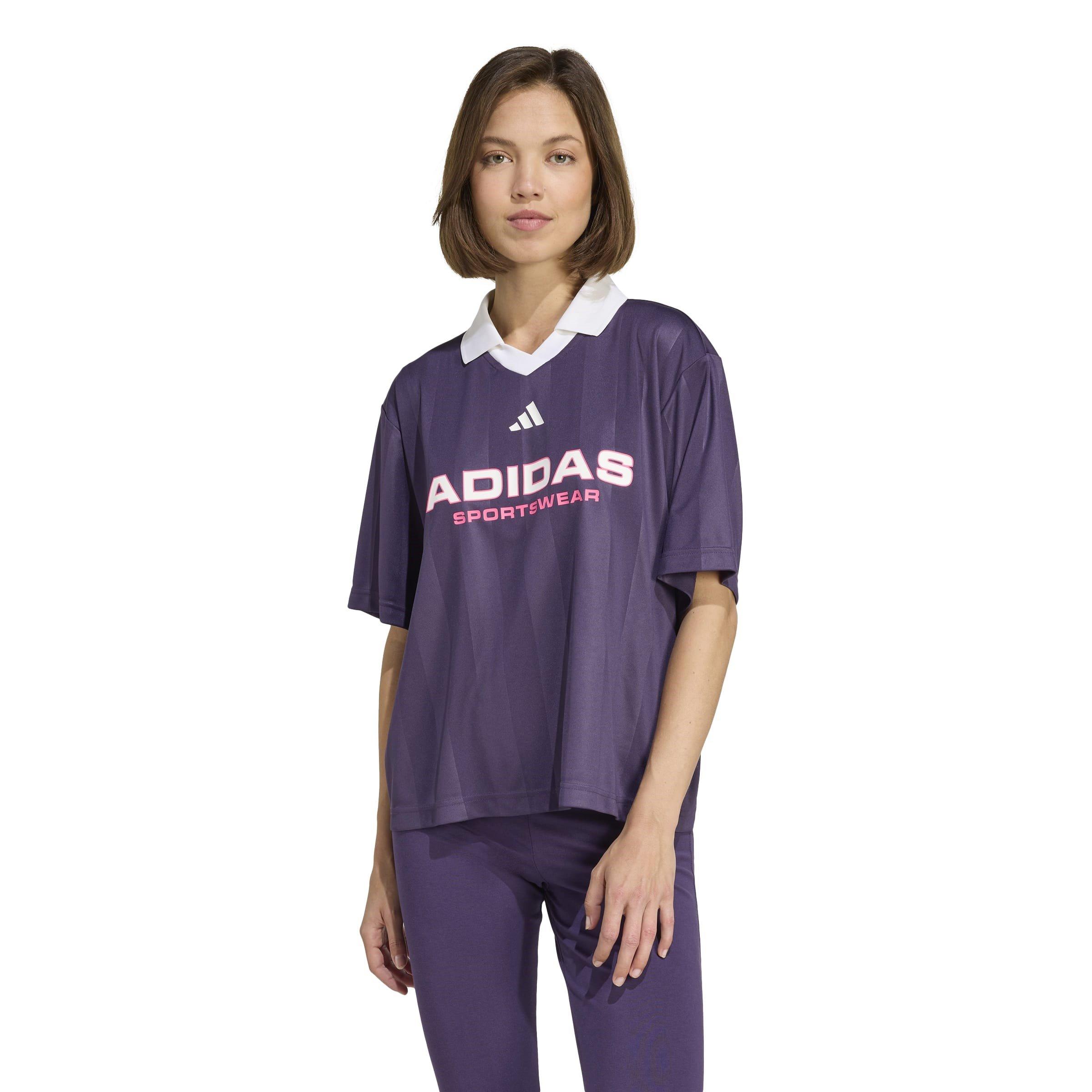 Aurora Plum/Wht - adidas - Tiro Q4 Tee Ld54 - 2