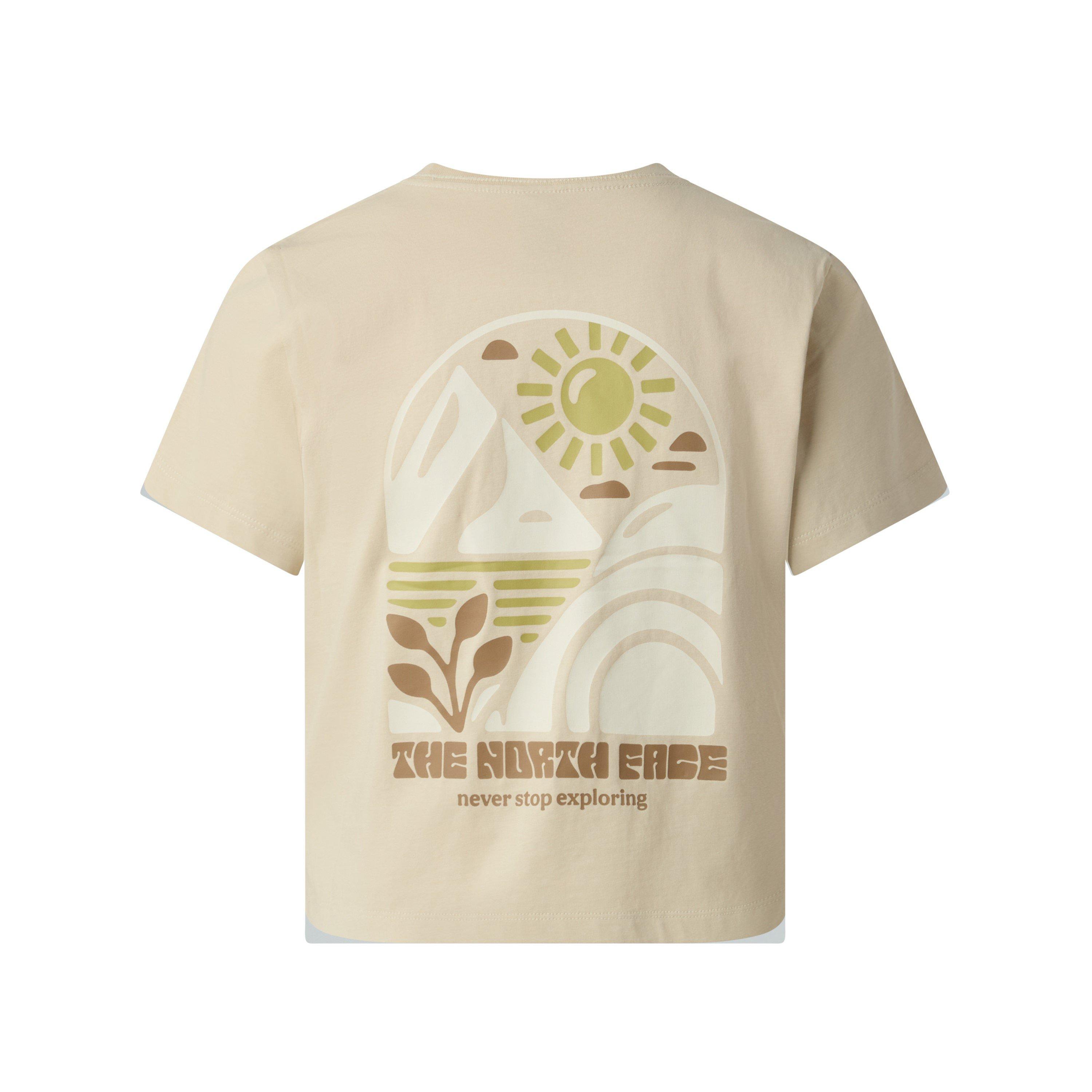 The North Face Women's Tnf Sun Graph Tee - Desert Stone - 8 (XS)