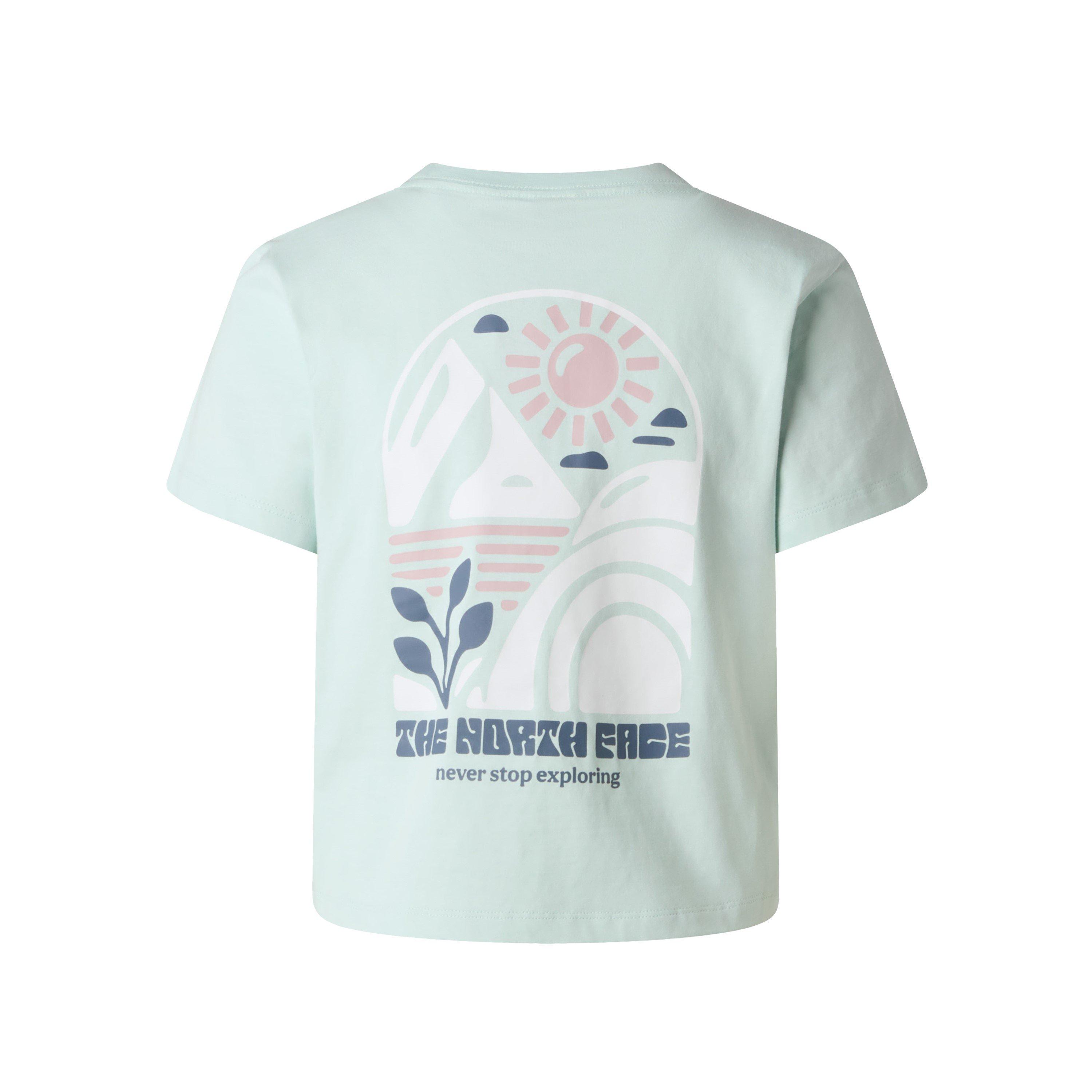 The North Face Women's Tnf Sun Graph Tee - Opal Frost - 14 (L)