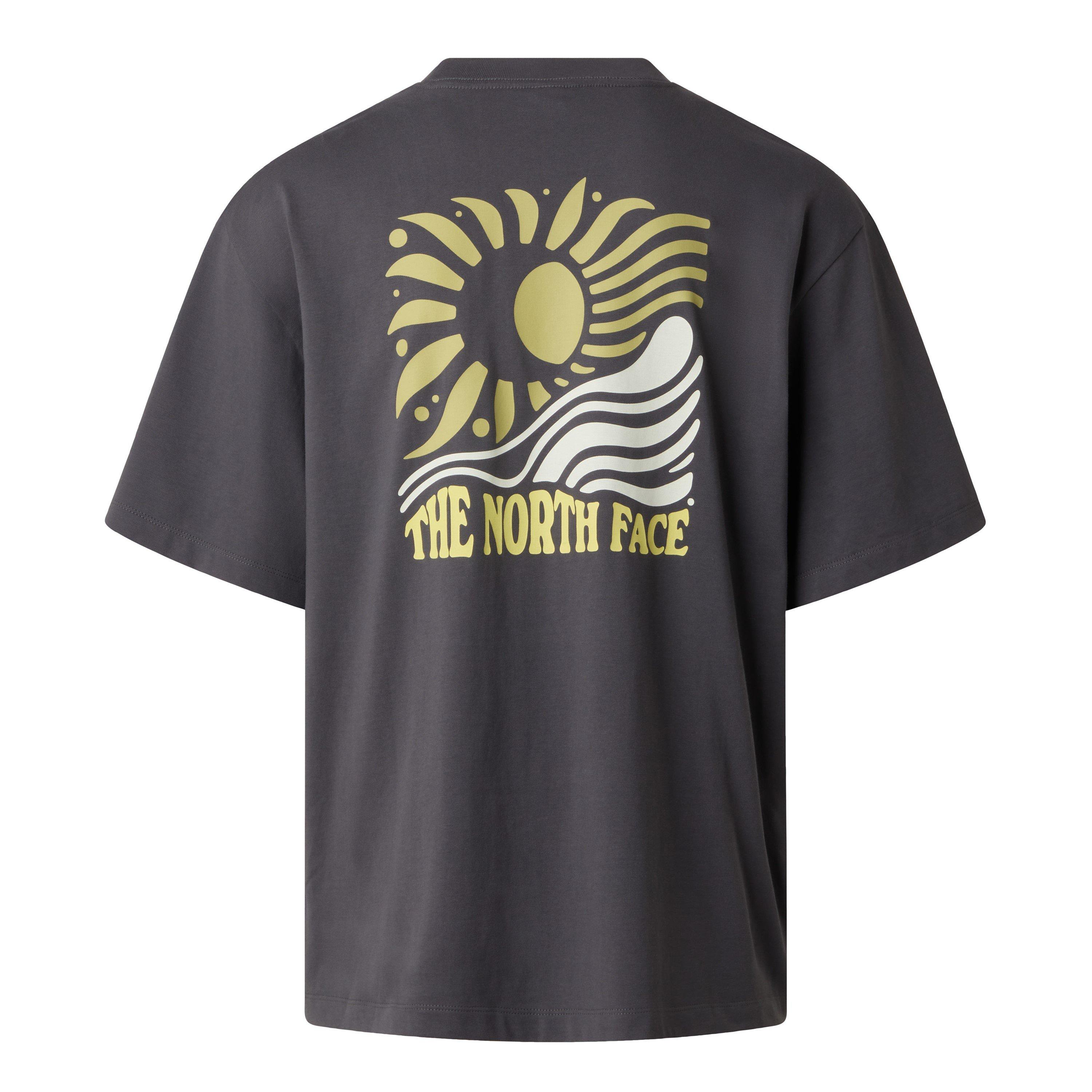 The North Face Women's Tnf Sun Graphic Oversize T-Shirt - Anthracite Grey - 12 (M)