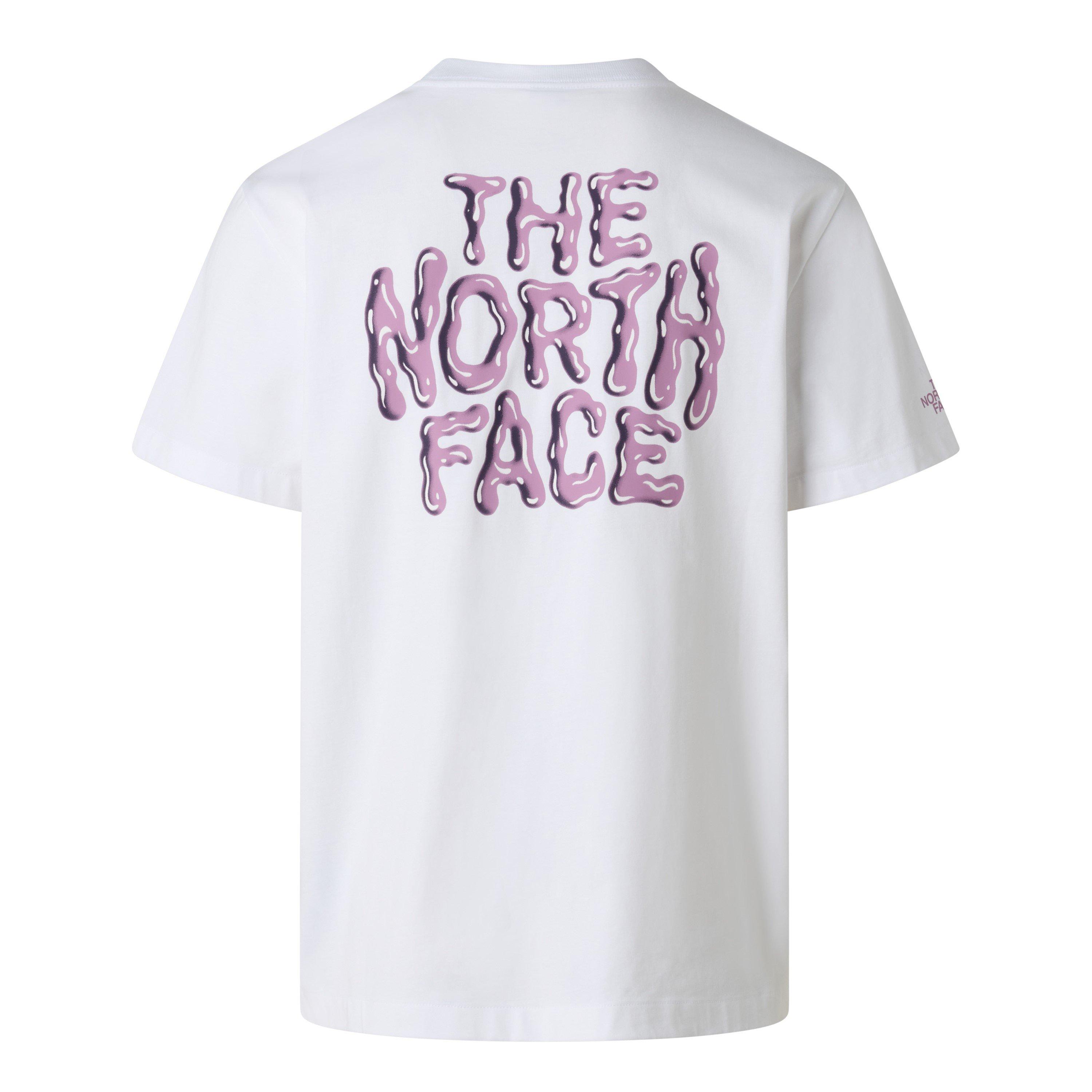 The North Face Women's Tnf Drip Graph Tee - White - 16 (XL)