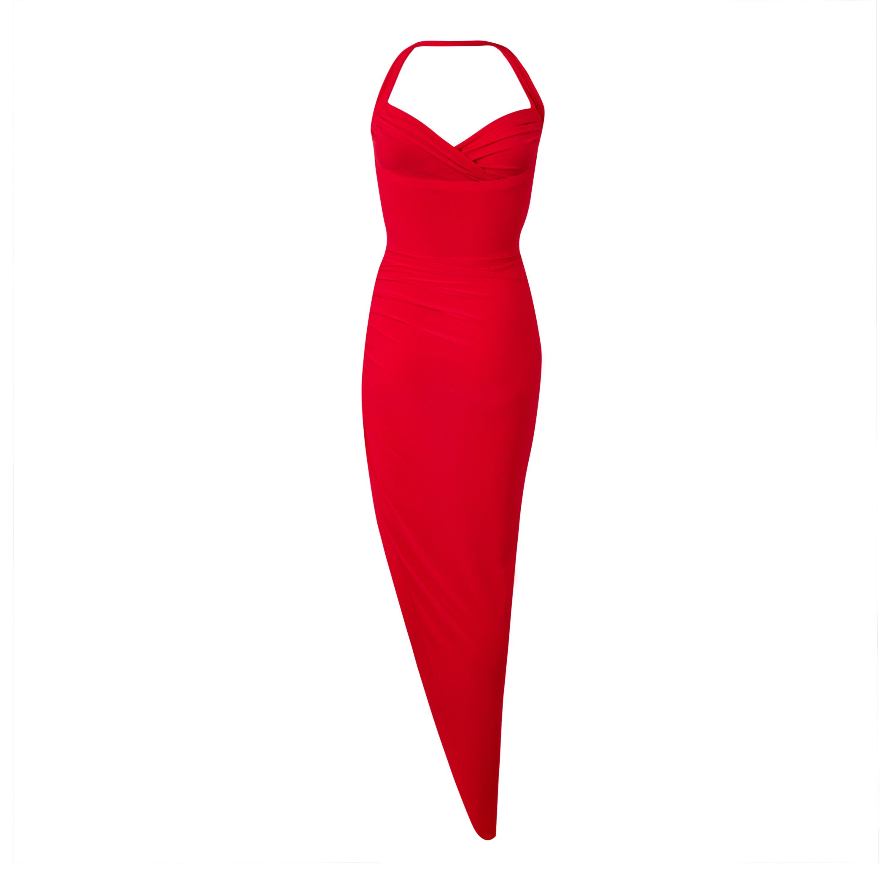 Red - Norma Kamali - NK Cayla Drs Ld64 - 2