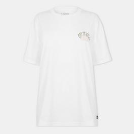 Vans Metal University Oversized Ss White T-Shirt Womens