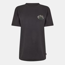 Vans Metal University Oversized Ss White T-Shirt Womens