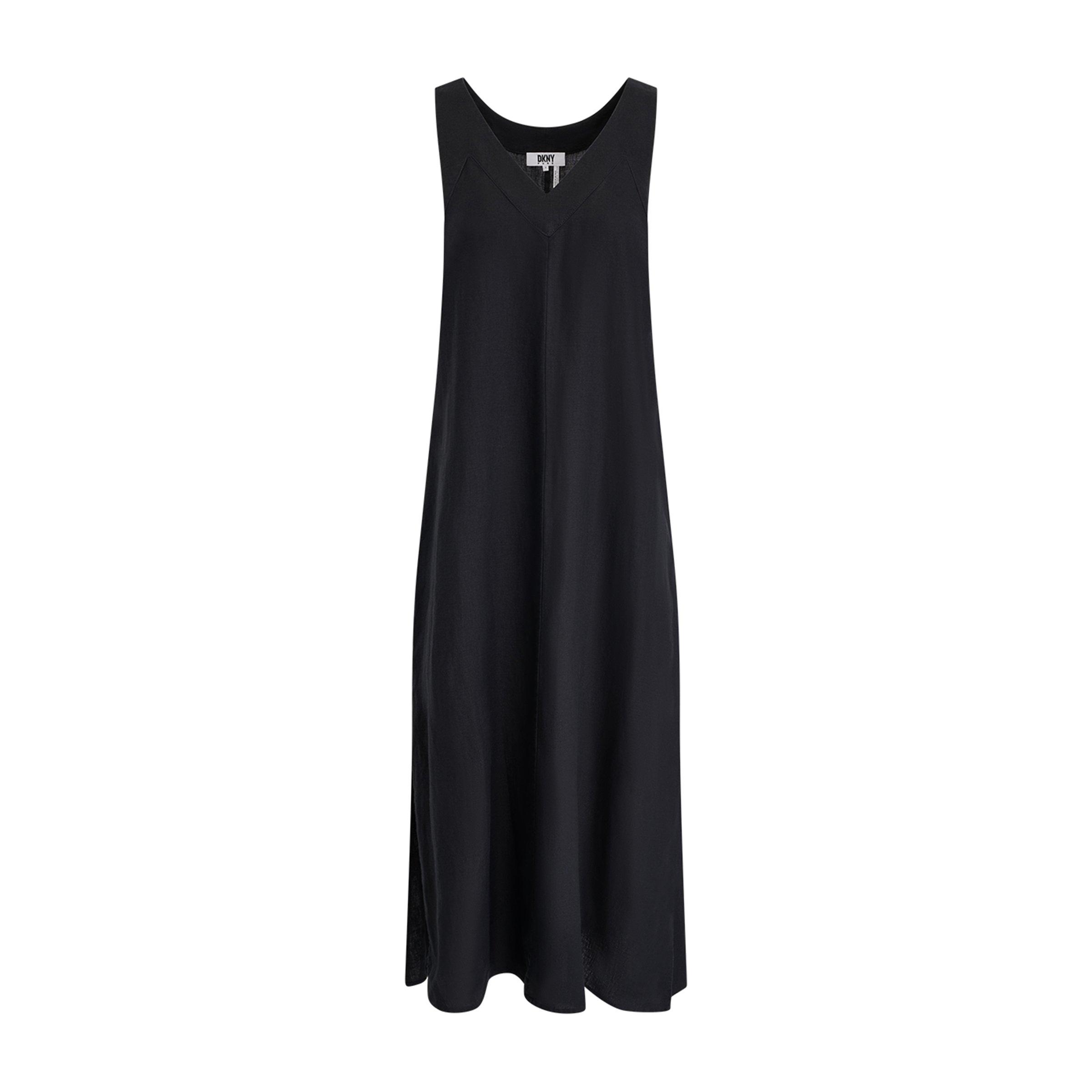 Dkny Women's Long Maxi Dress - Black - 10 (S)