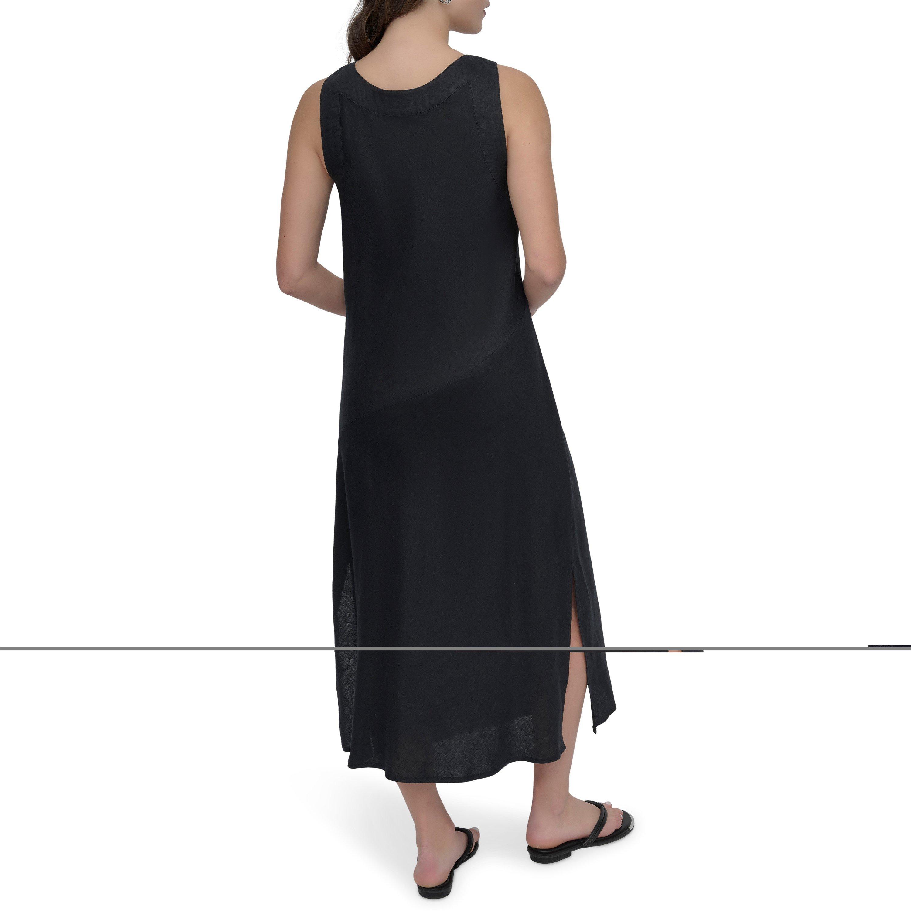 Black - DKNY - Women's Long Maxi Dress - 3