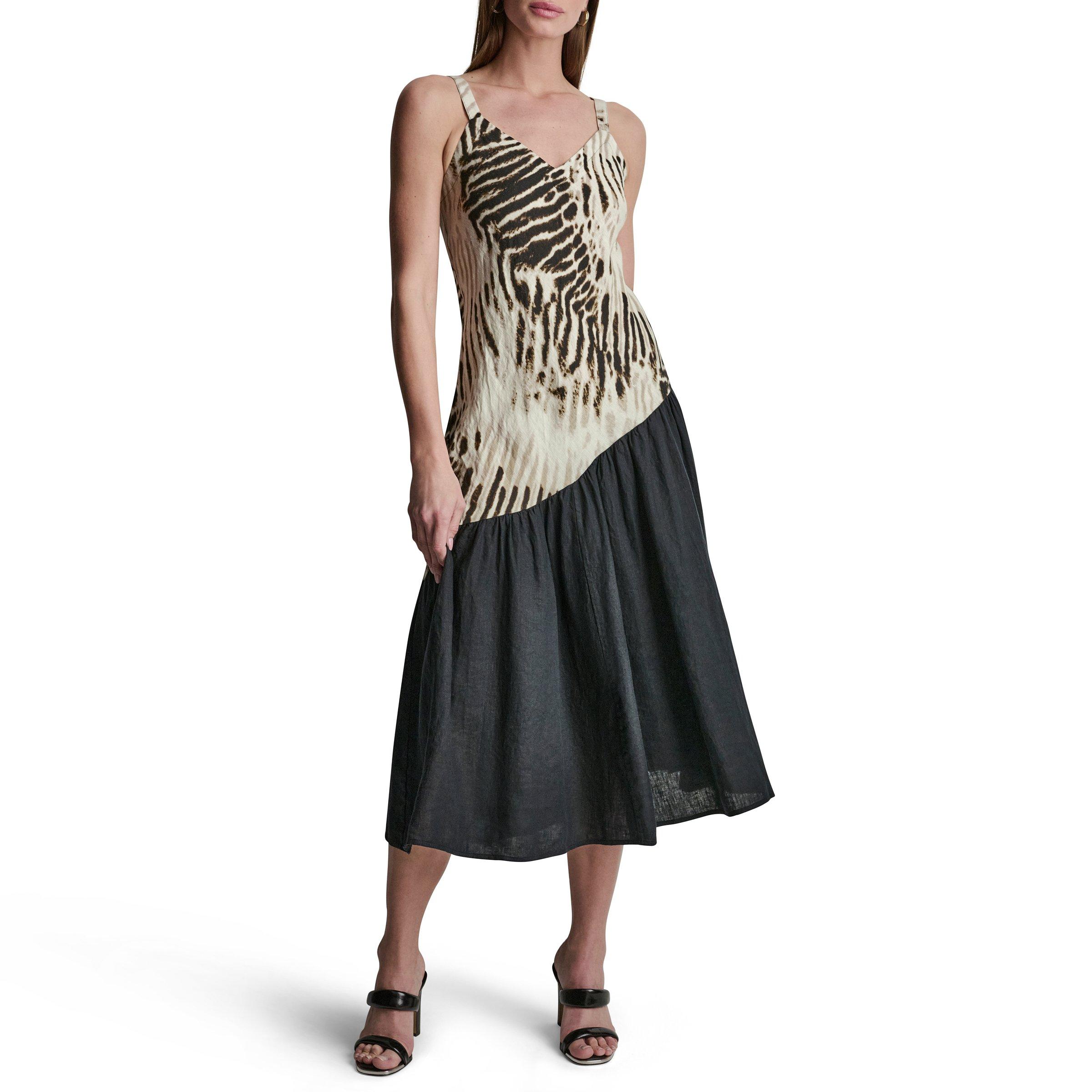 Sandbed/Black - DKNY - Women's Long Maxi Dress - 3