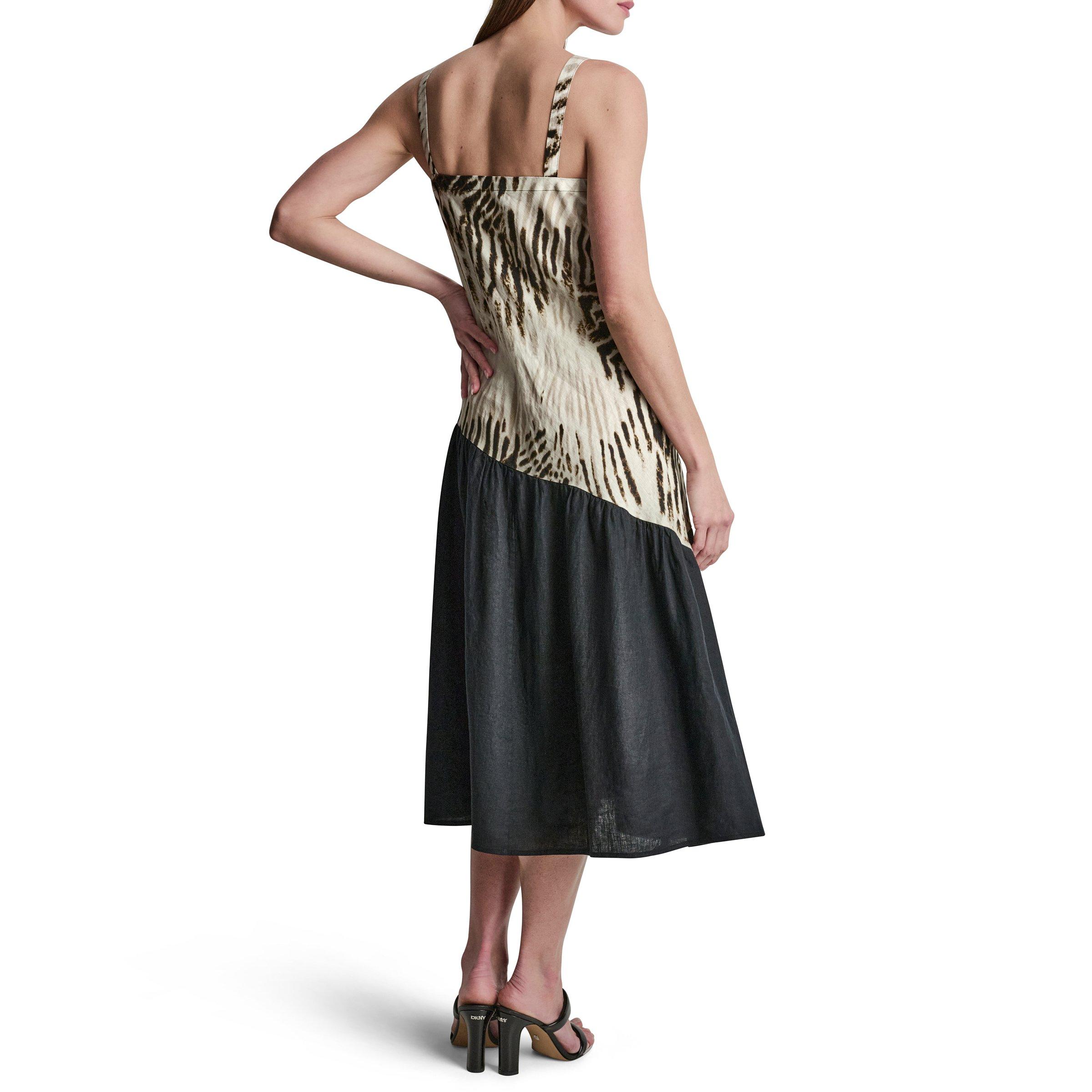 Sandbed/Black - DKNY - Women's Long Maxi Dress - 4