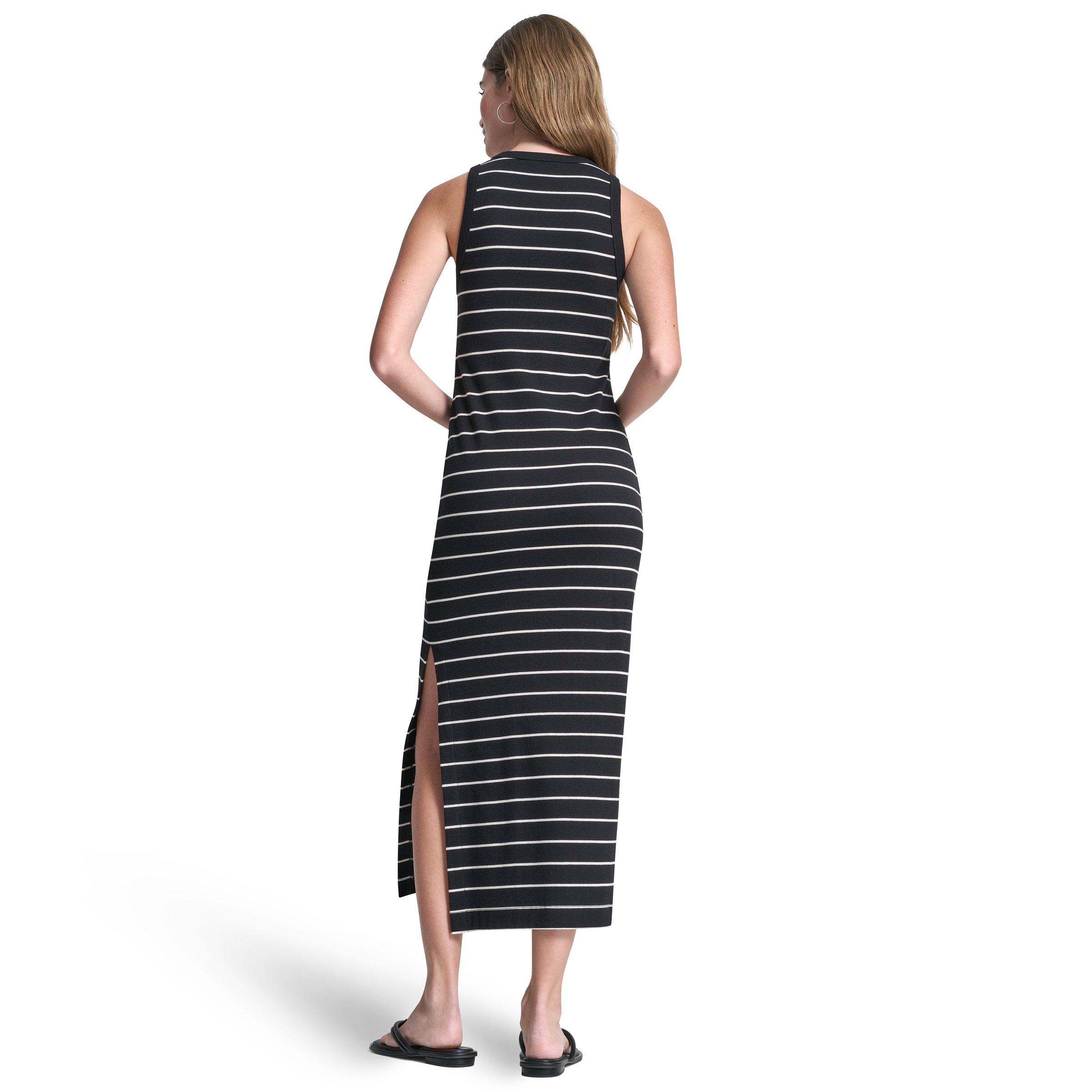 Blk/Eggnog - DKNY - DKNY Tank Maxi Dress Ld63 - 3