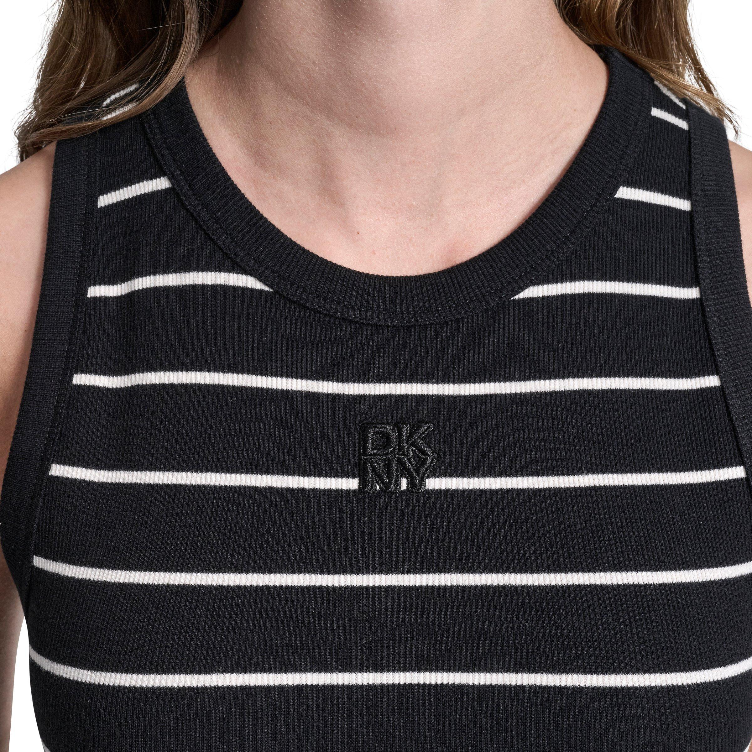 Blk/Eggnog - DKNY - DKNY Tank Maxi Dress Ld63 - 5