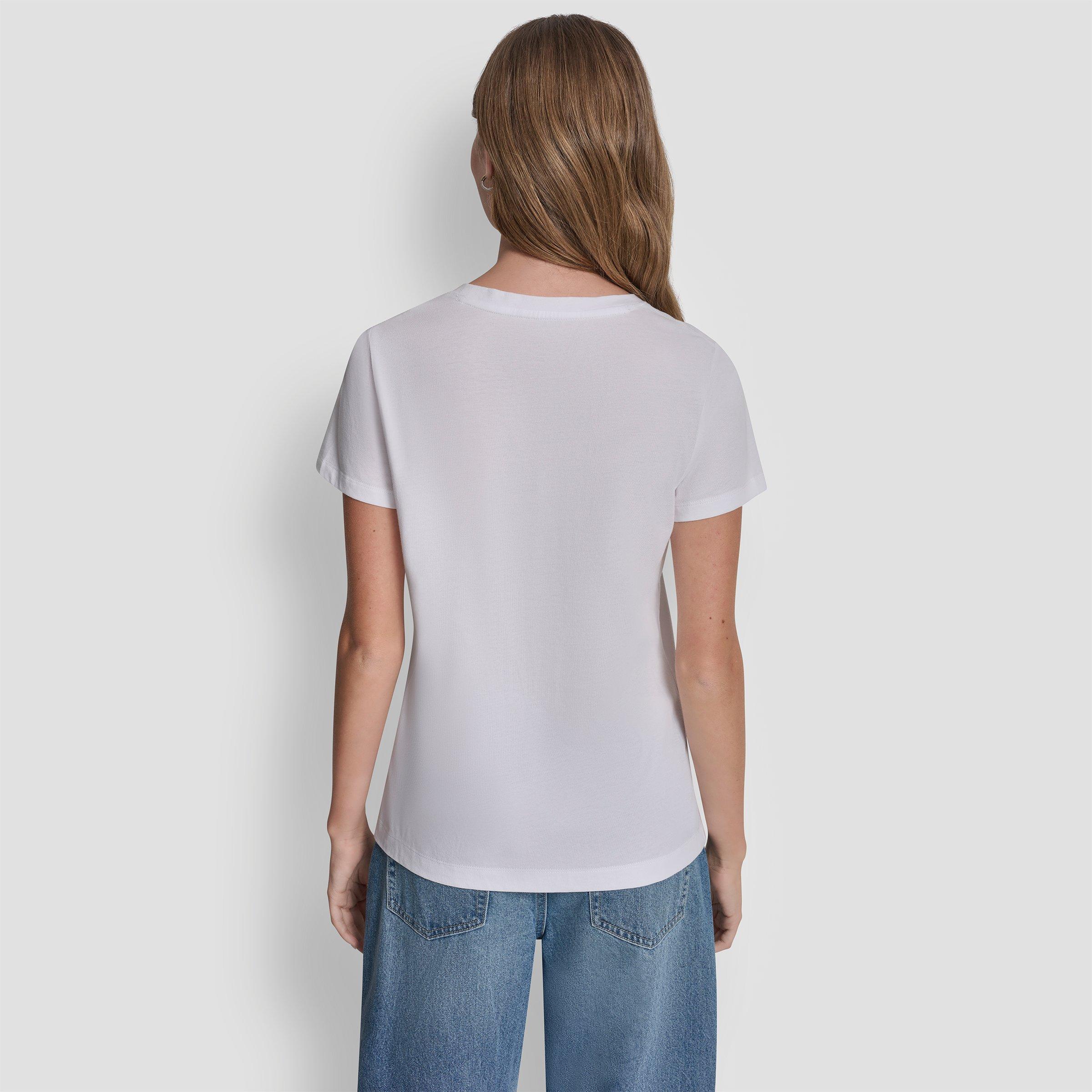 Whie/Yellow - DKNY - DKNY Dmt Taxi Tee Ld62 - 3