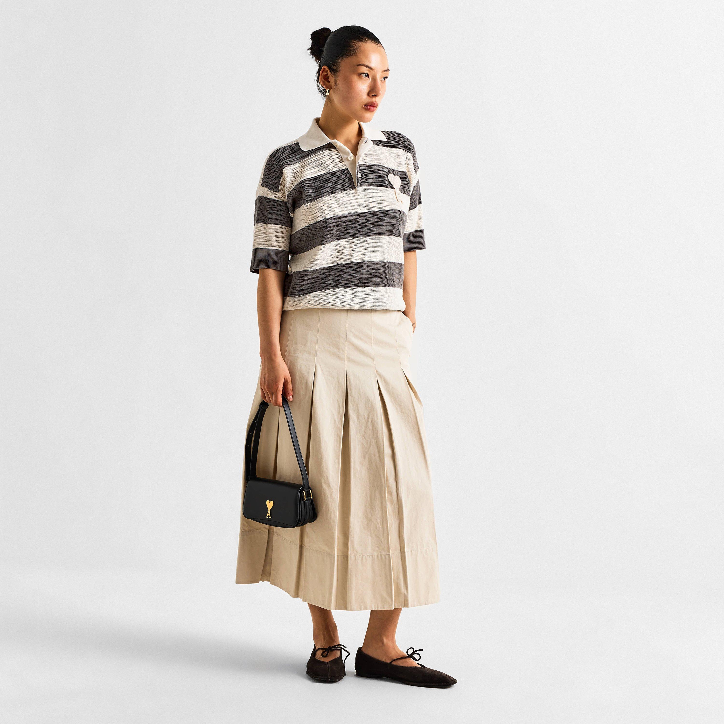 Blanc - Ami Paris - Ami Stripe Polo Ld61 - 5