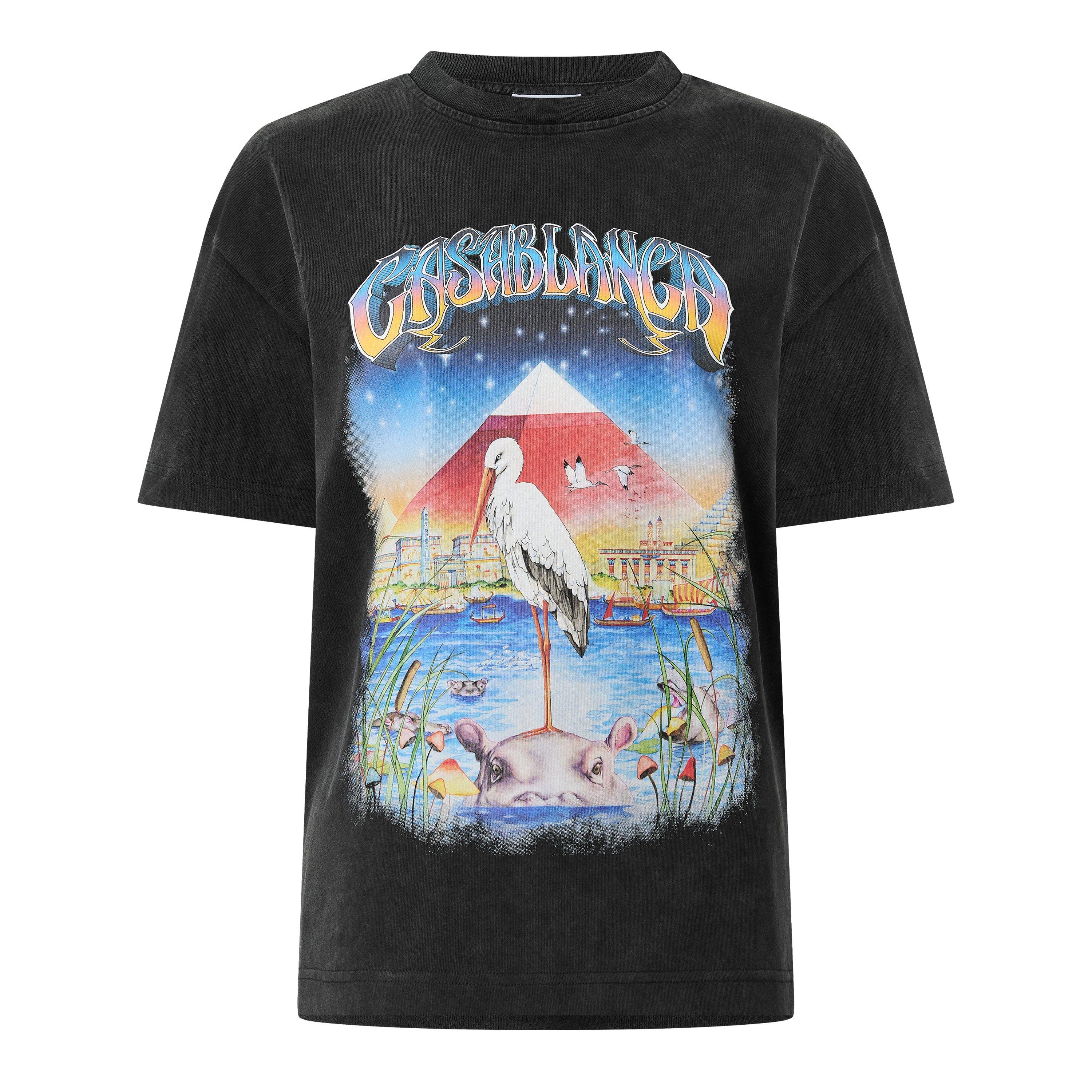 Black - Casablanca - Casa OS Lgo Tee Ld63 - 1