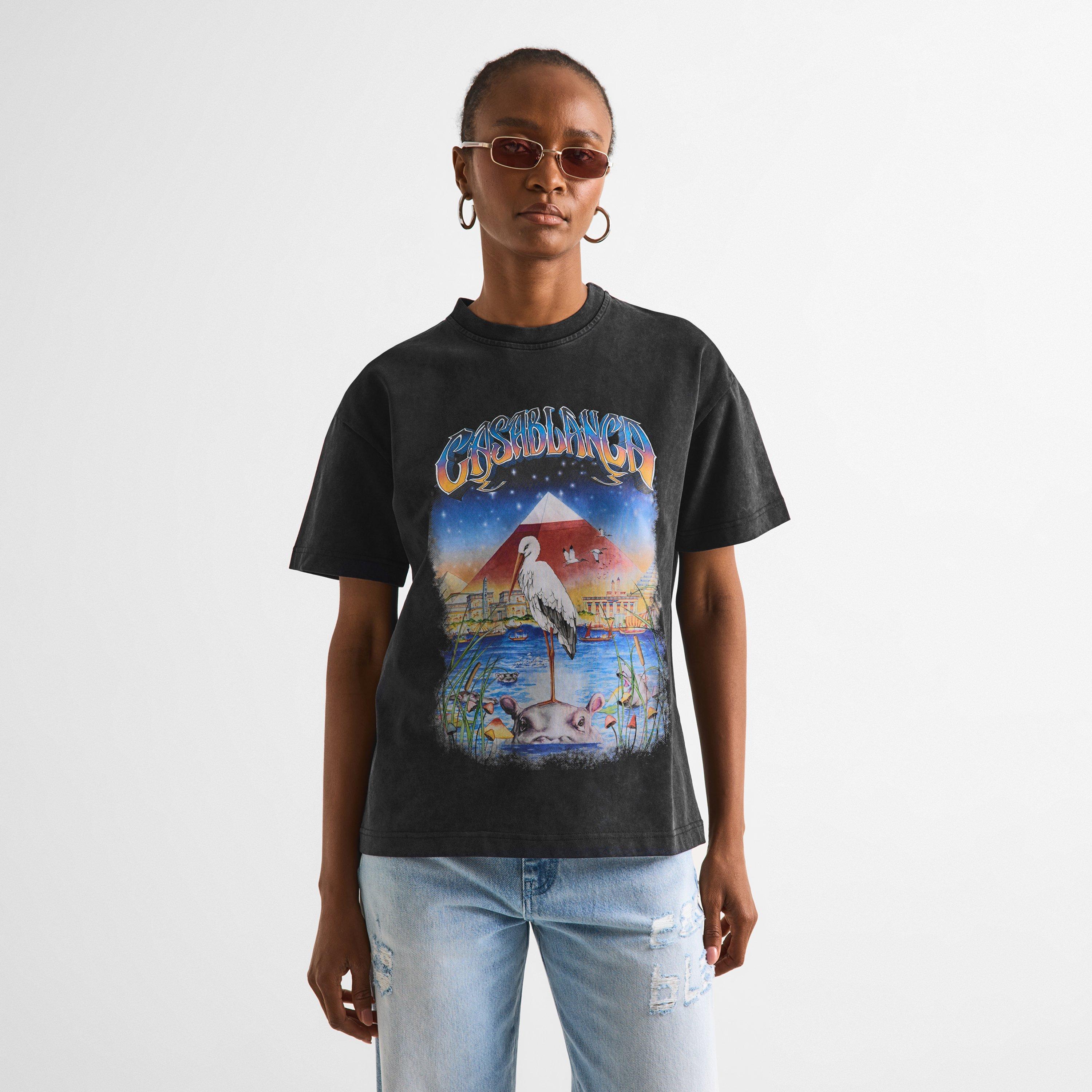 Black - Casablanca - Casa OS Lgo Tee Ld63 - 3