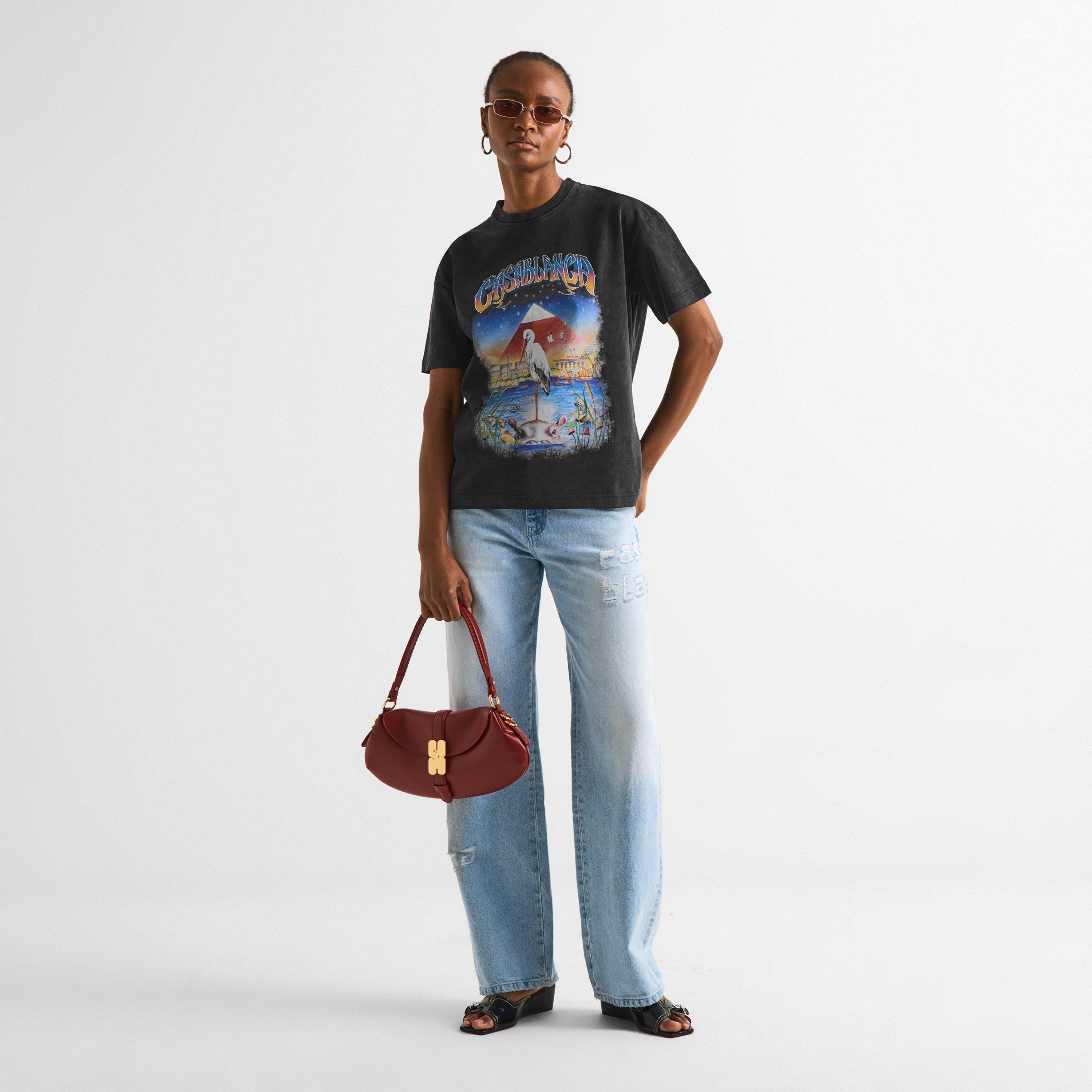 Black - Casablanca - Casa OS Lgo Tee Ld63 - 6