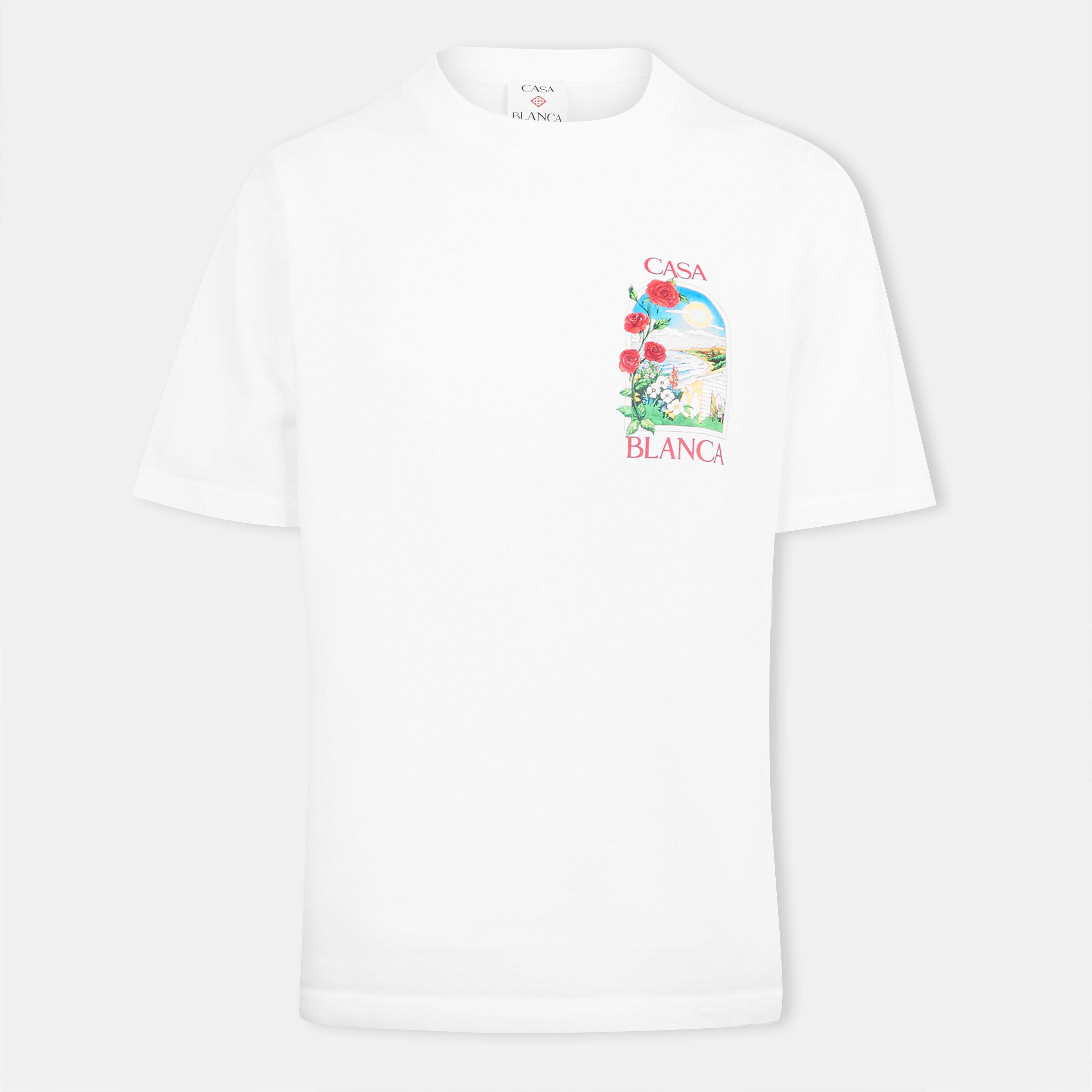 White - Casablanca - Women's Casa Days Print Oversized T-Shirts - 1