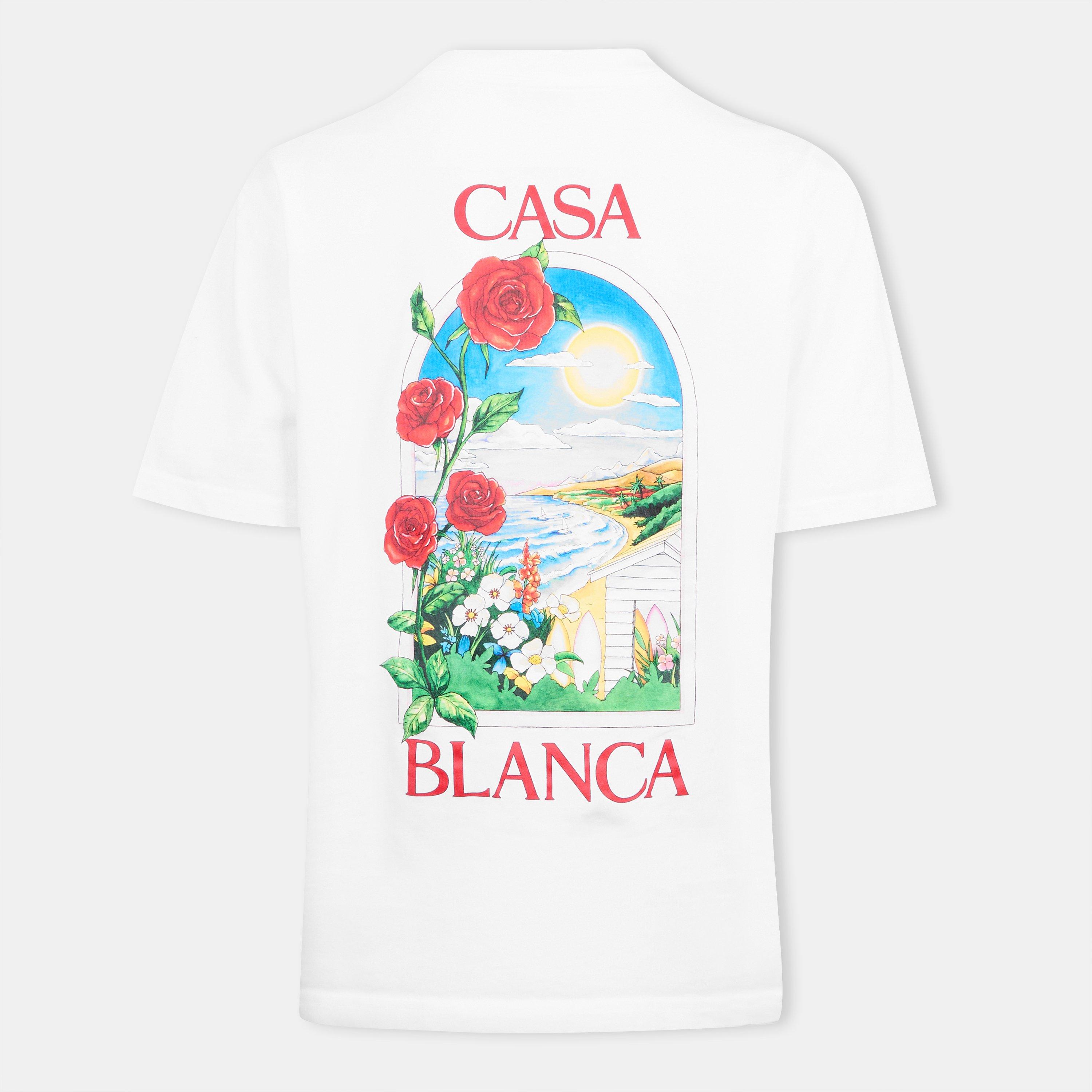 White - Casablanca - Women's Casa Days Print Oversized T-Shirt - 2
