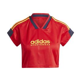 adidas Tiro Cut 3 Stripes Womens Cropped Jersey