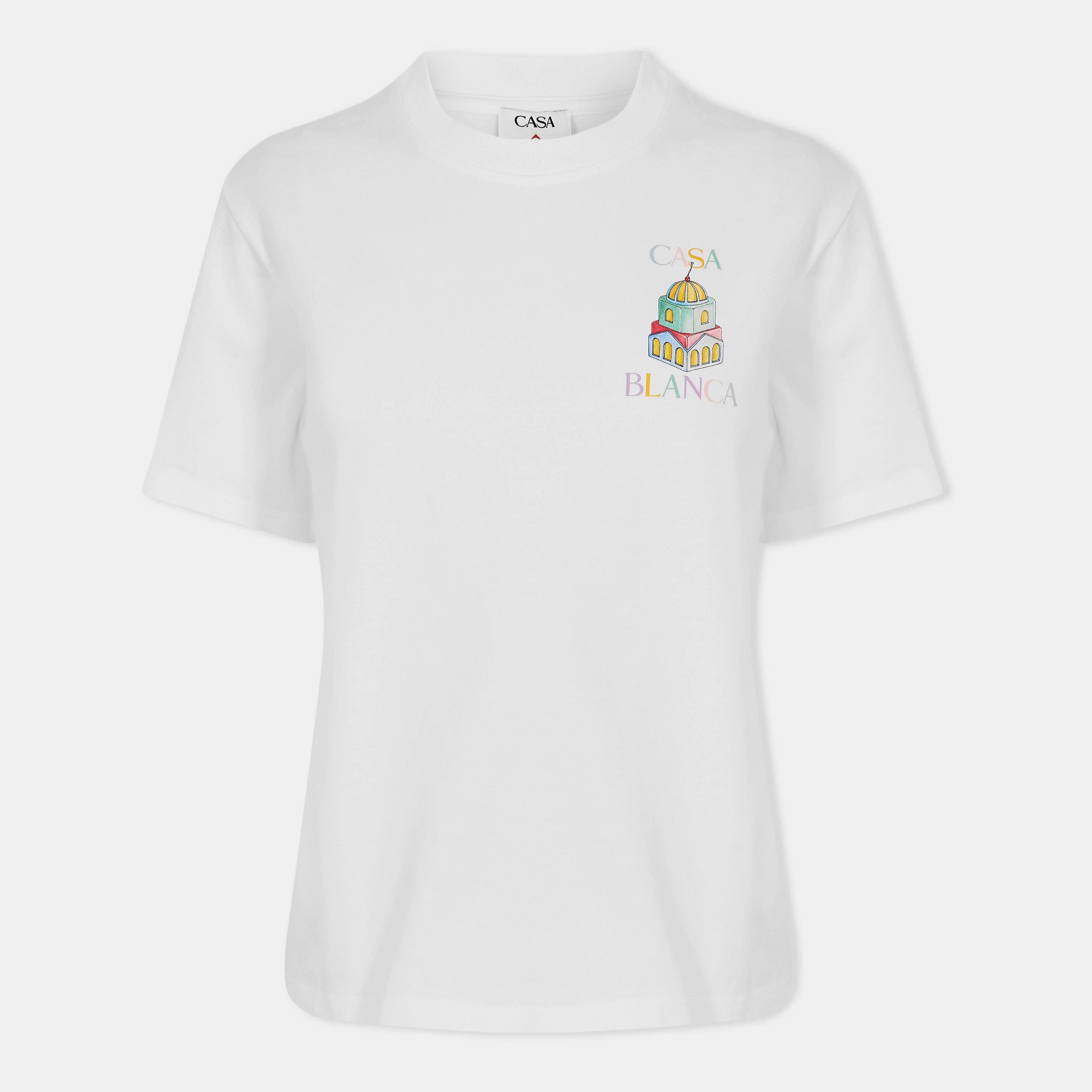 Casablanca Women's Casa Object Oversized T-Shirt - White - Size 16 (XL)