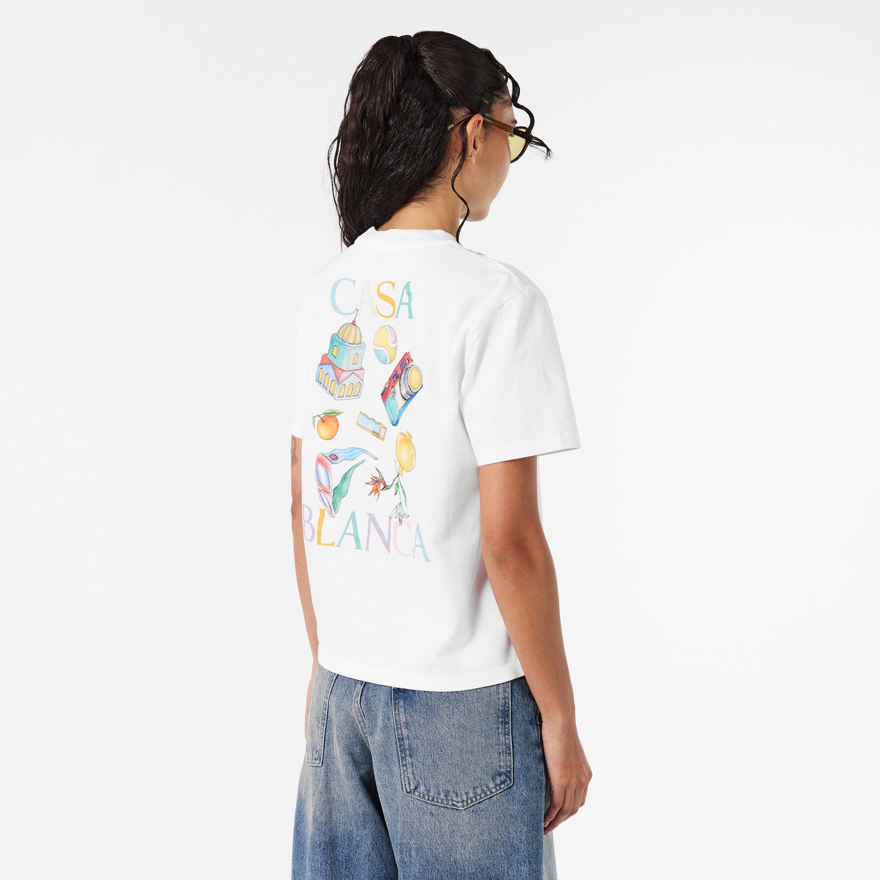 White - Casablanca - Women's Casa Object Oversized T-Shirt - 4